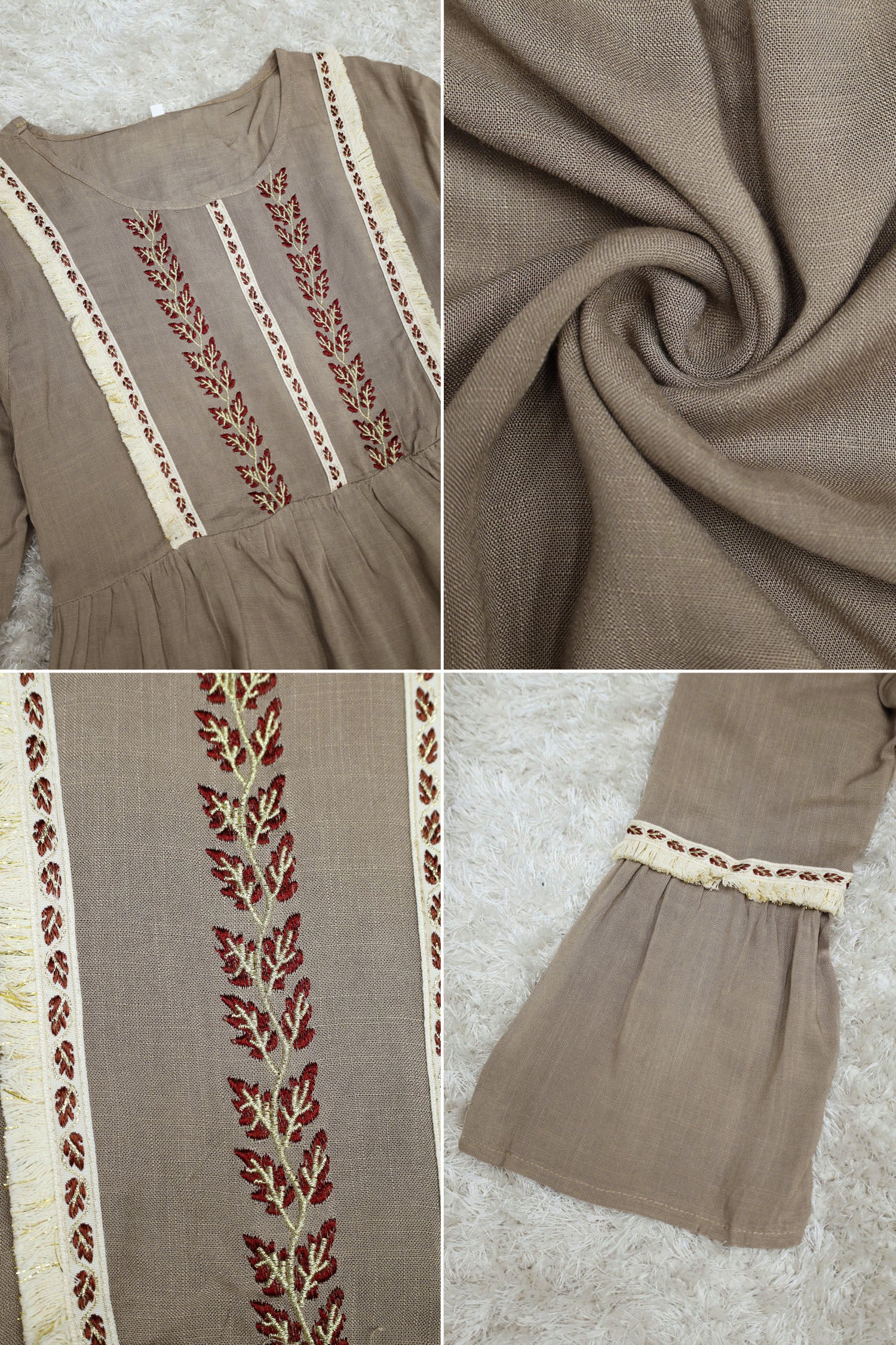Embroidered Design Floral Motif Turkish Imported Top - Image 15