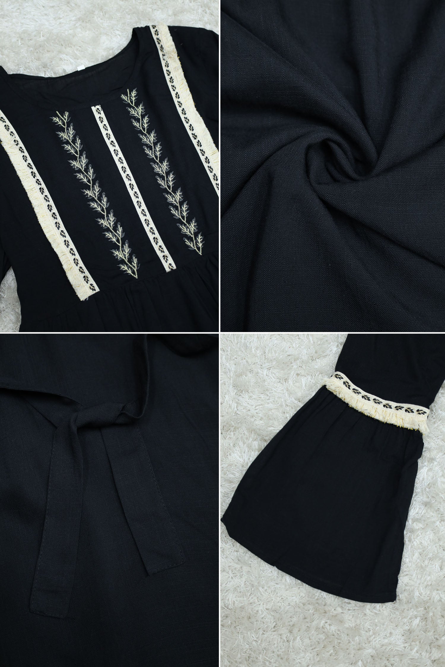 Embroidered Design Floral Motif Turkish Imported Top - Image 5
