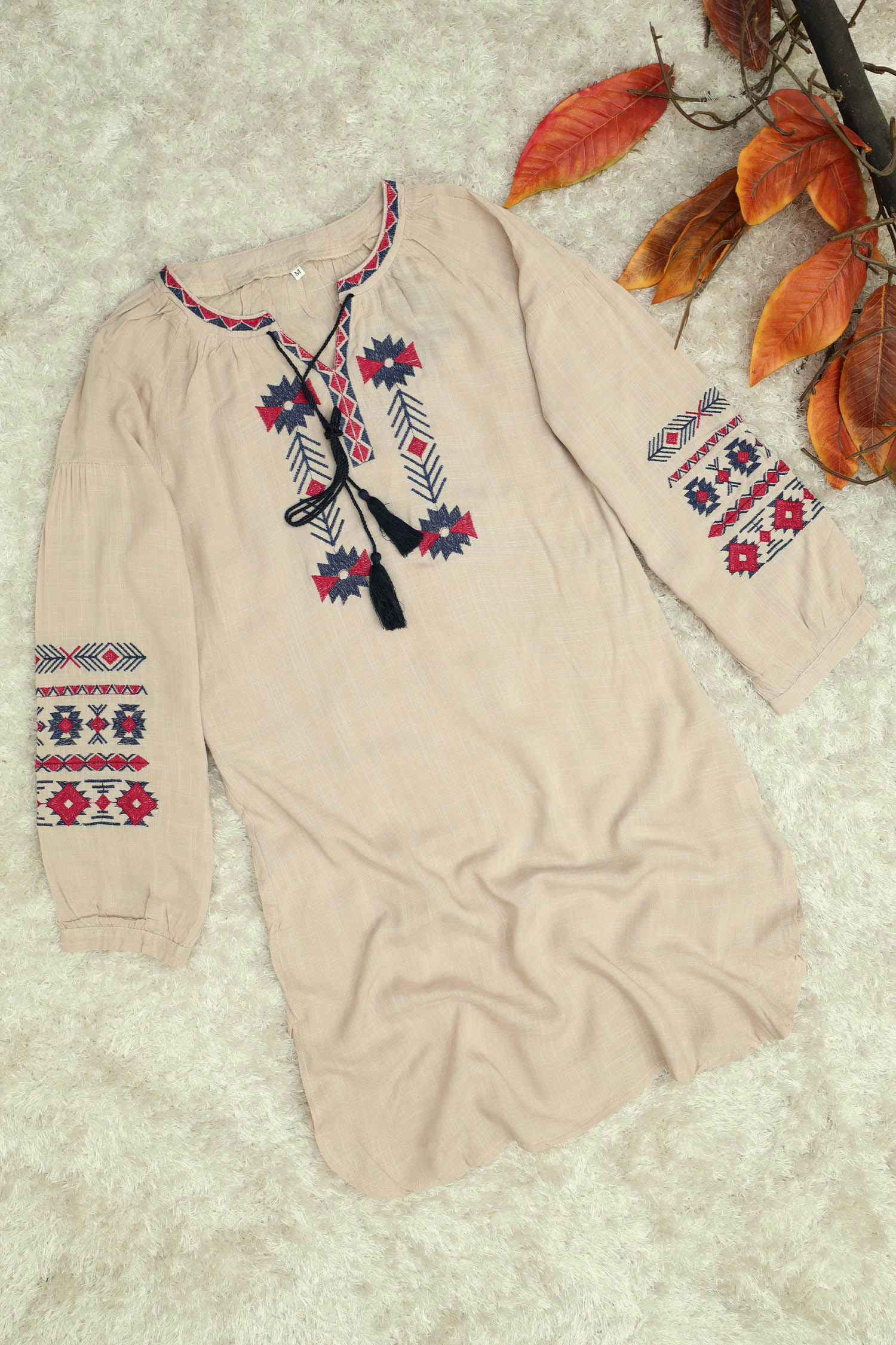 Embroidery Design Self Fabric Turkish Imported Top - Image 16