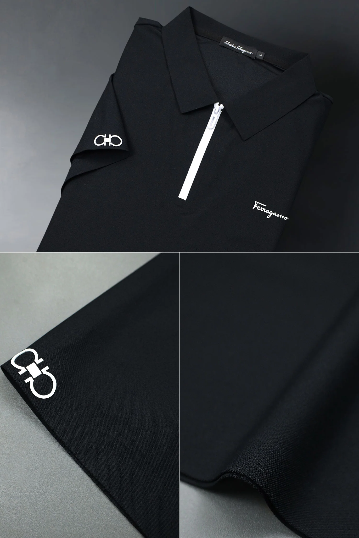 Fergmo Zipper Closure Style Men's Polo Shirt* - Image 11