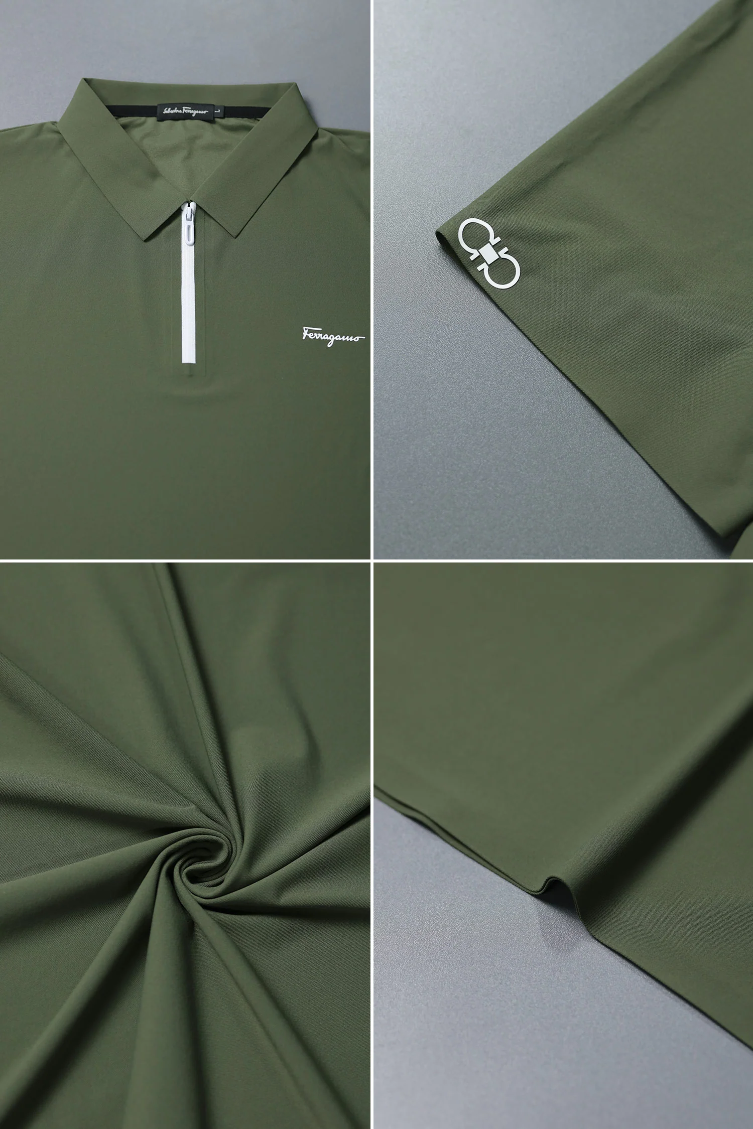 Fergmo Zipper Closure Style Men's Polo Shirt* - Image 16