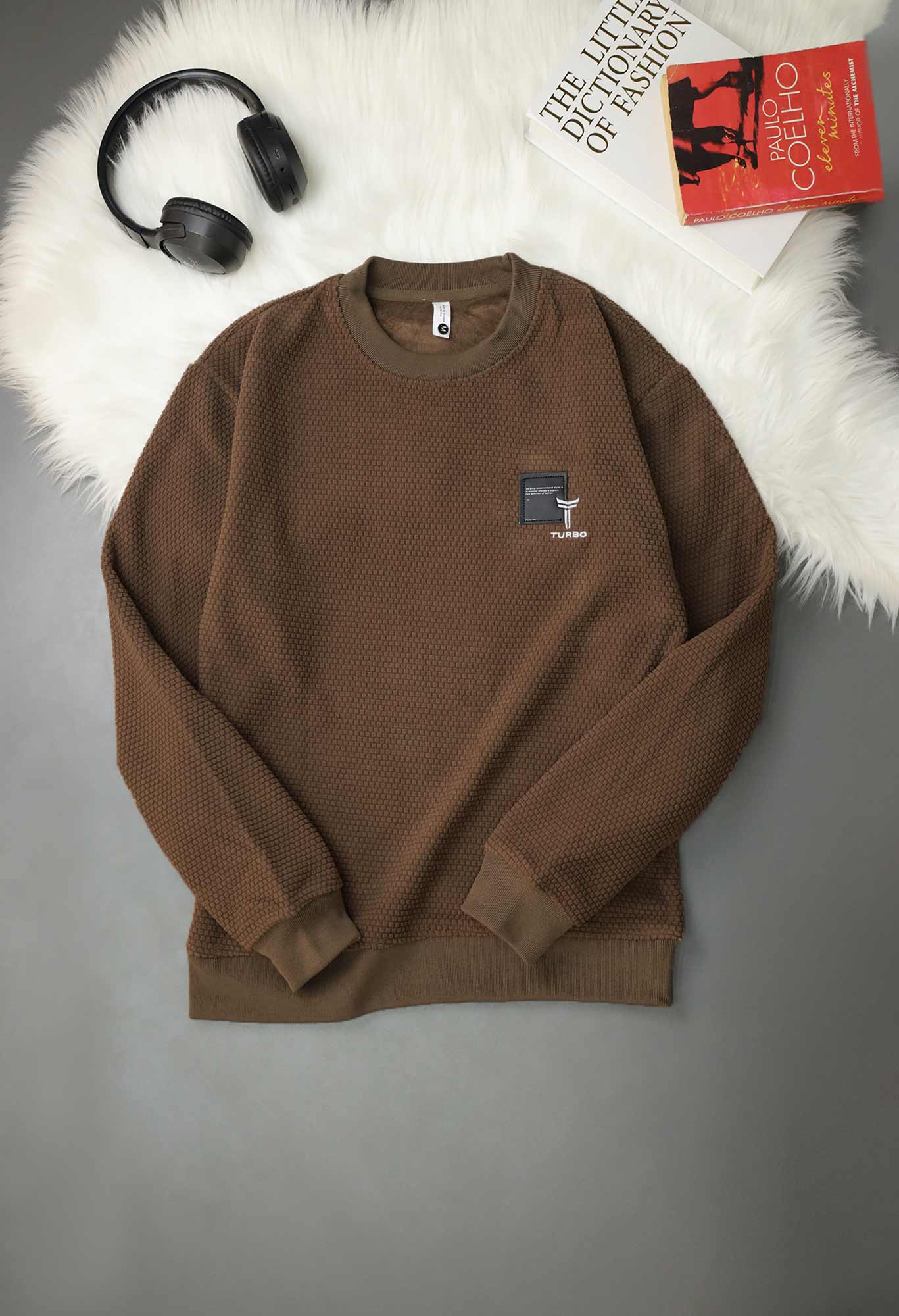 Turbo HoneyComb Patterened Imported Men's Sweatshirt - Image 10