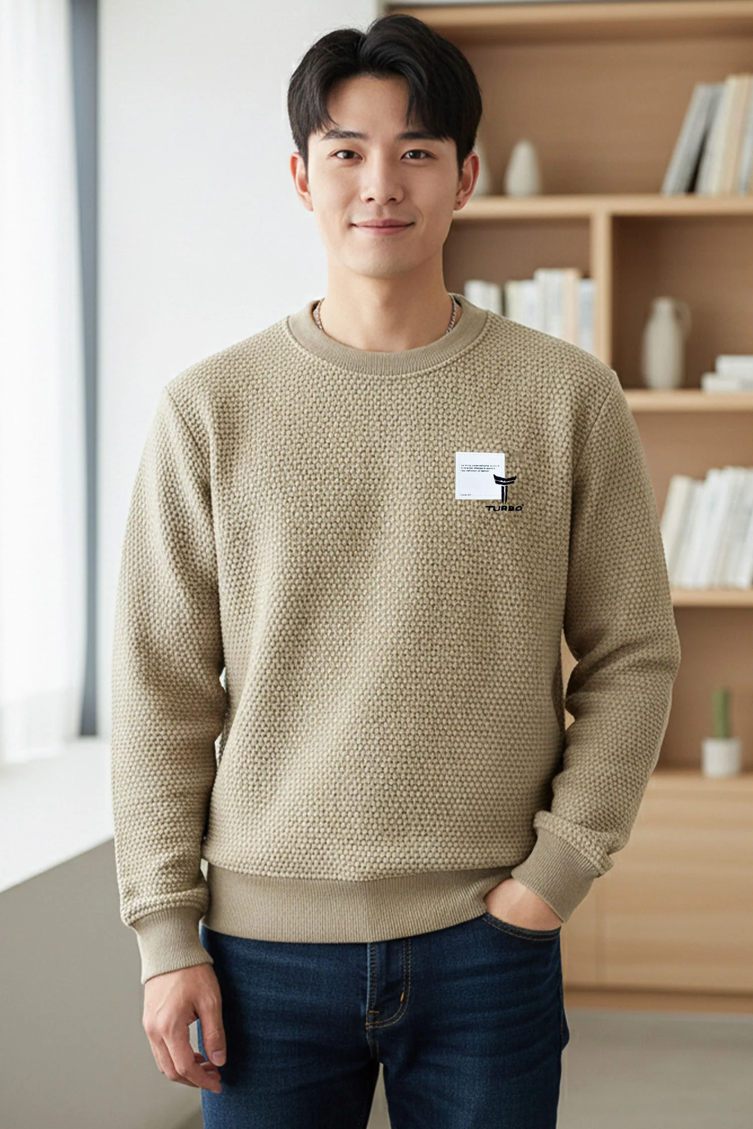 Turbo HoneyComb Patterened Imported Men's Sweatshirt - Image 14