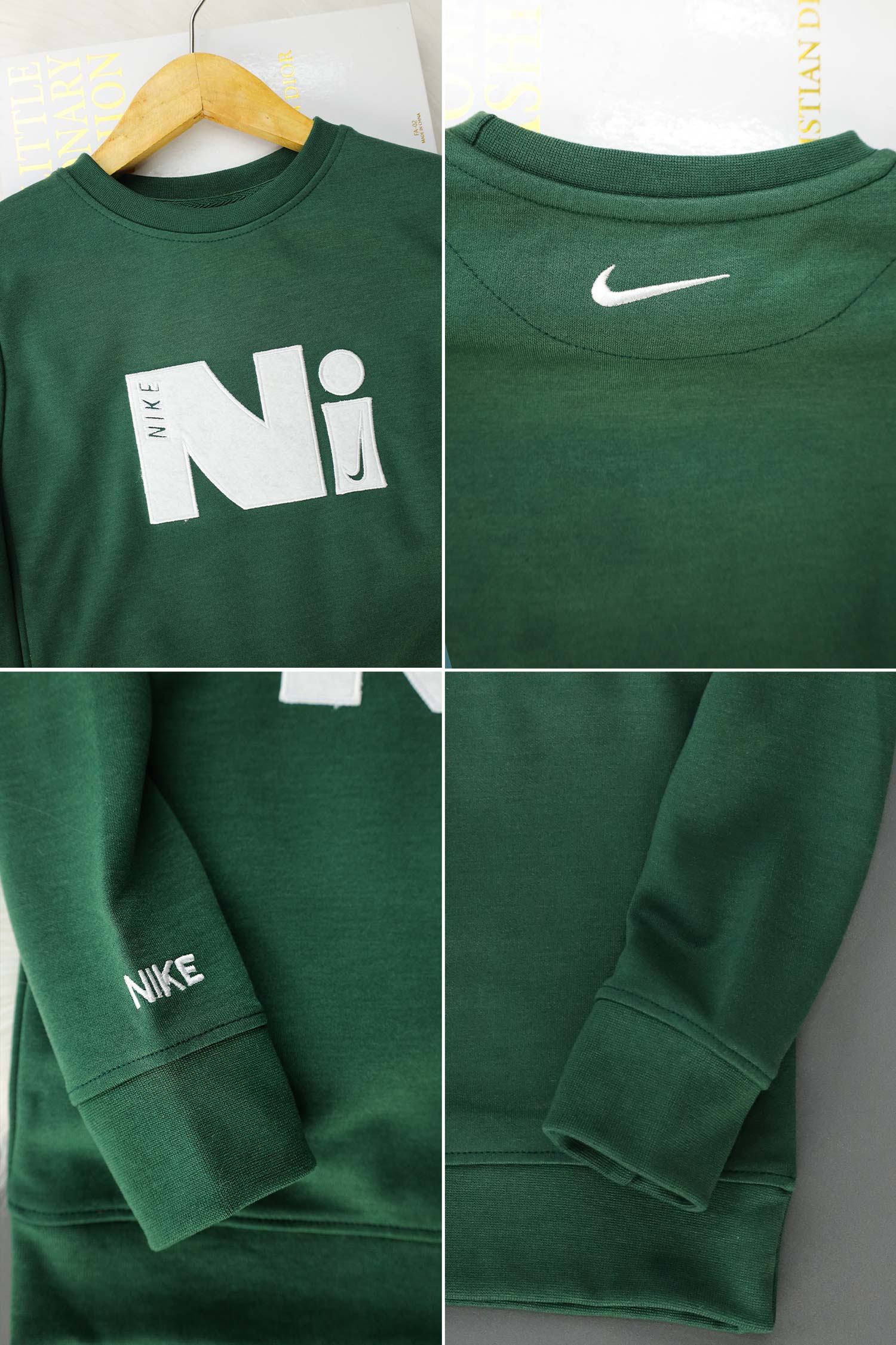 Nke Minimal Block Round Neck Unisex Kids Sweatshirt - Image 9