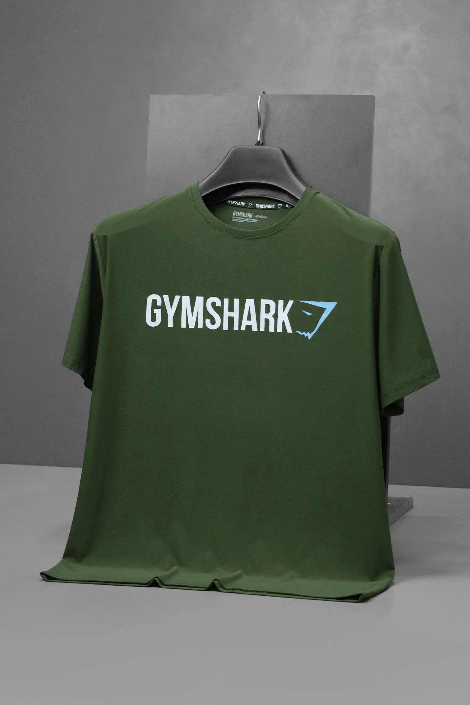 Gym Shrk Athletic Workout Men's Dry-Fit Tee - Image 2