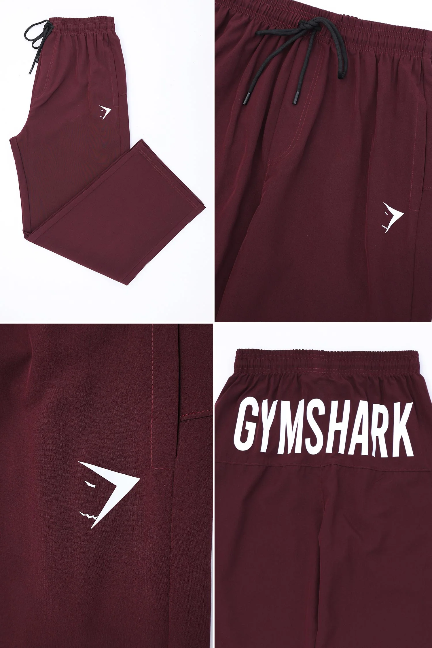 Gym Shrk Built Different Loose Bottom Trouser In Plum - Image 4