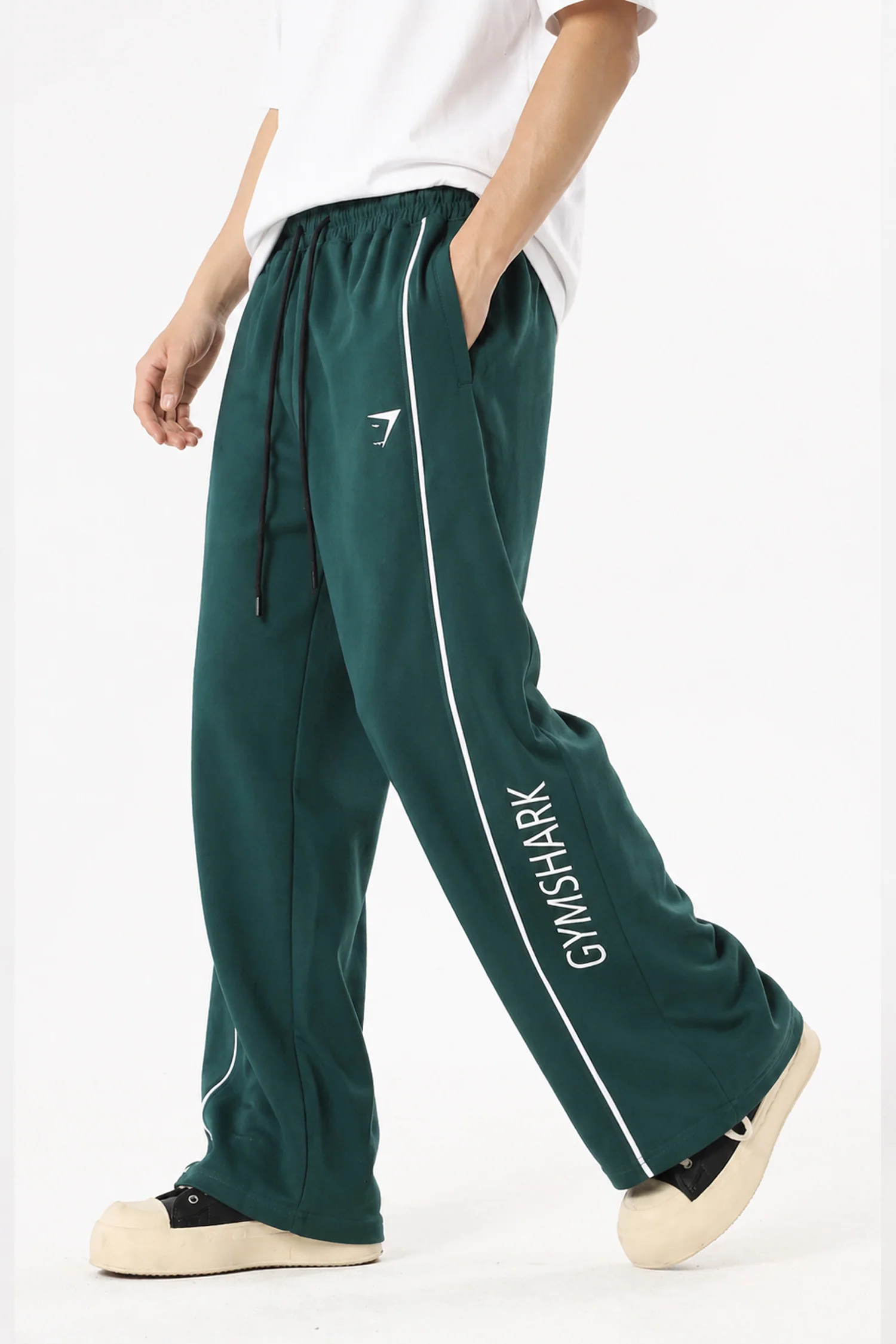 Gym Shrk Contrastline Loose Bottom Trouser - Image 7