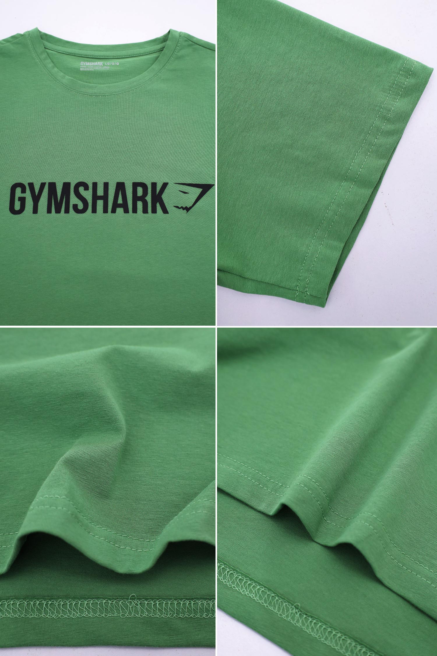 Gym Shrk Worn Graphic Men's Tee In Parrot Green - Image 3
