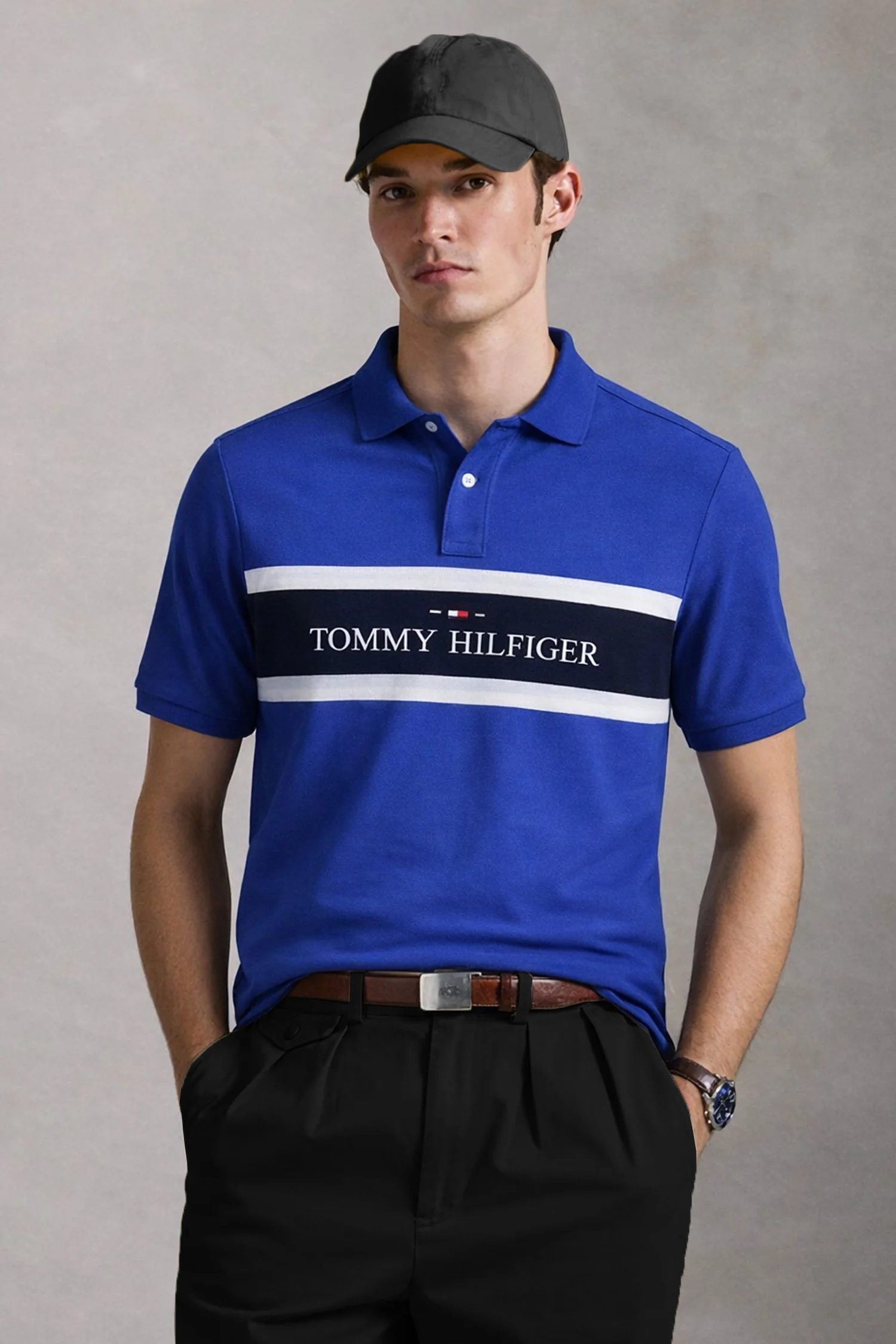 Tmy Hilfgr Regular Fit Wicking Men's Polo Shirt - Image 4