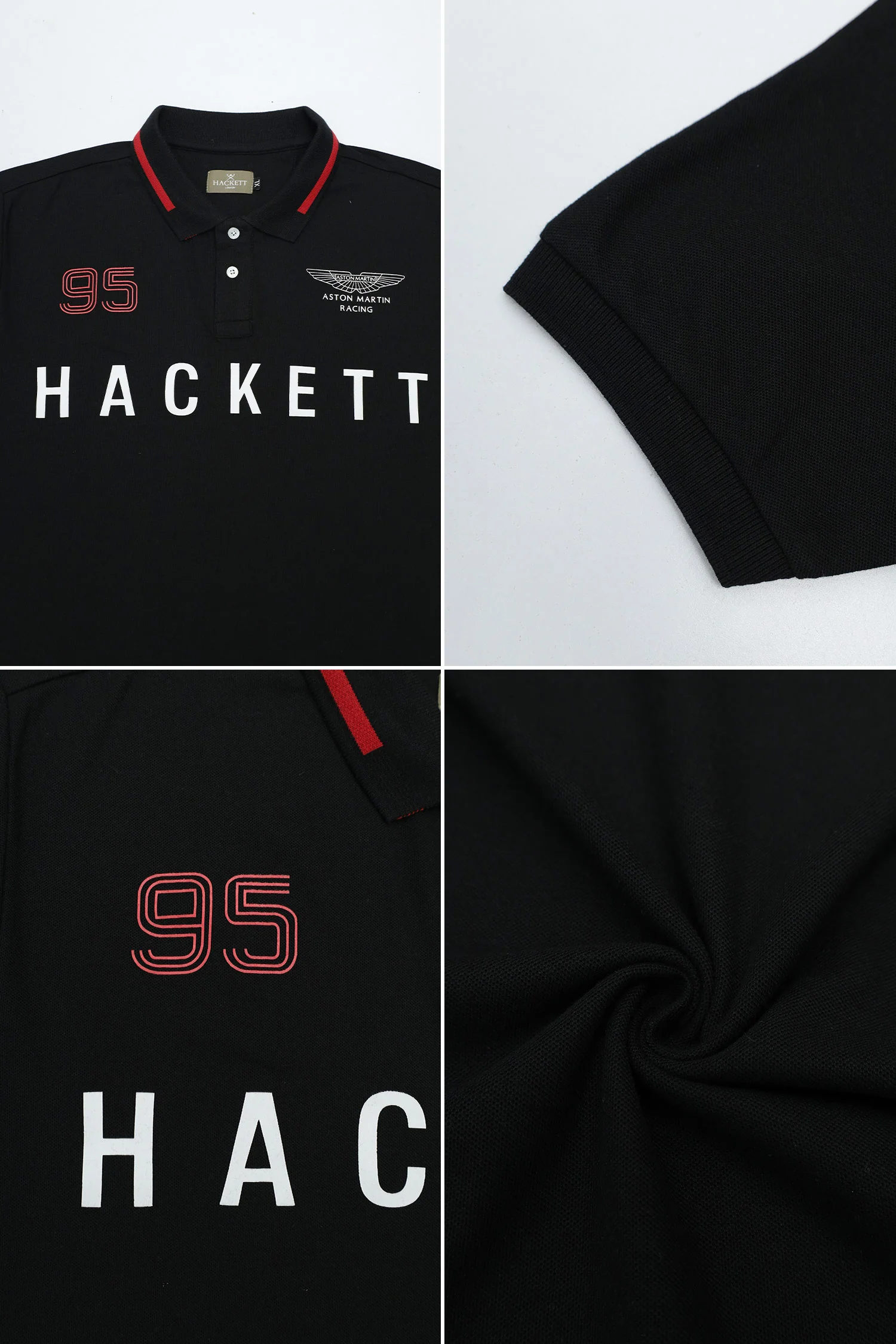 Hcket x Aston Martin Racing Addition Men's Polo Shirt - Image 12