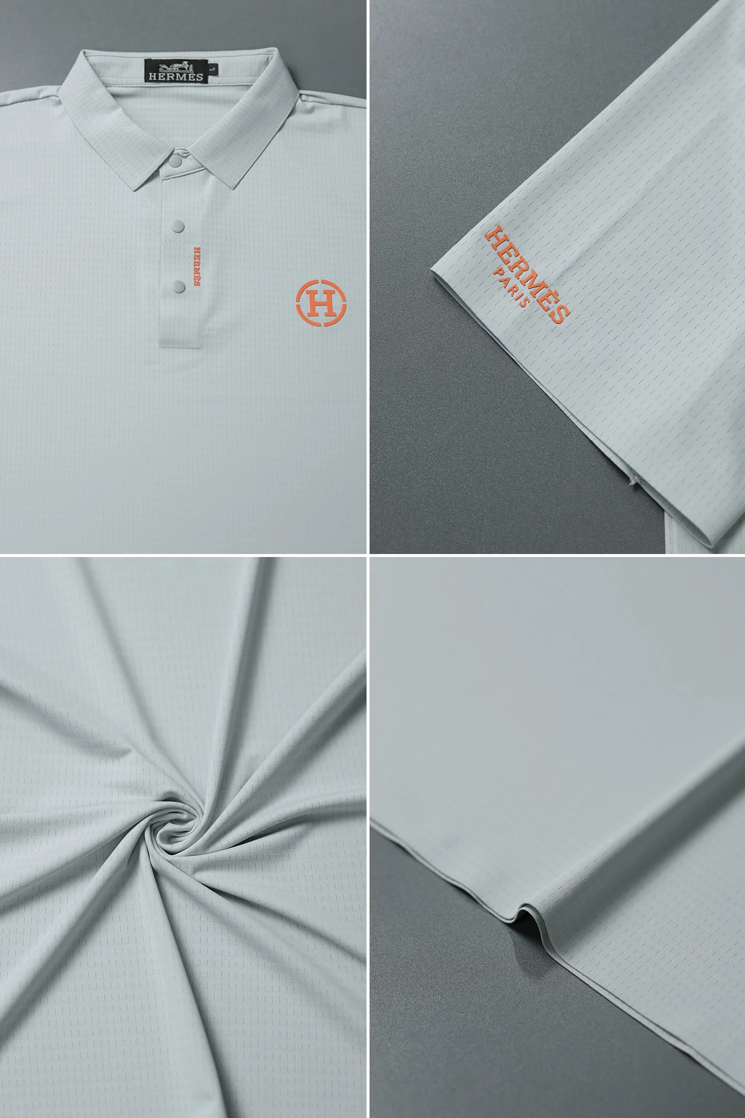 Hrms Orange Accent Logo Style Men's Polo Shirt* - Image 8
