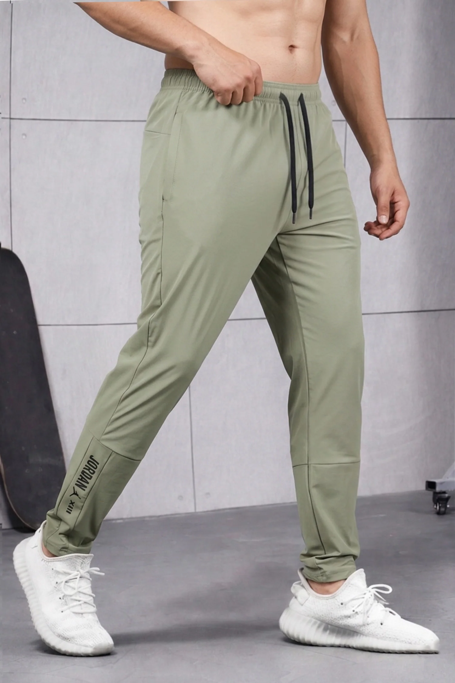 Jrdn Essential Men's Dry-Fit Trouser In Light Skin - Image 2