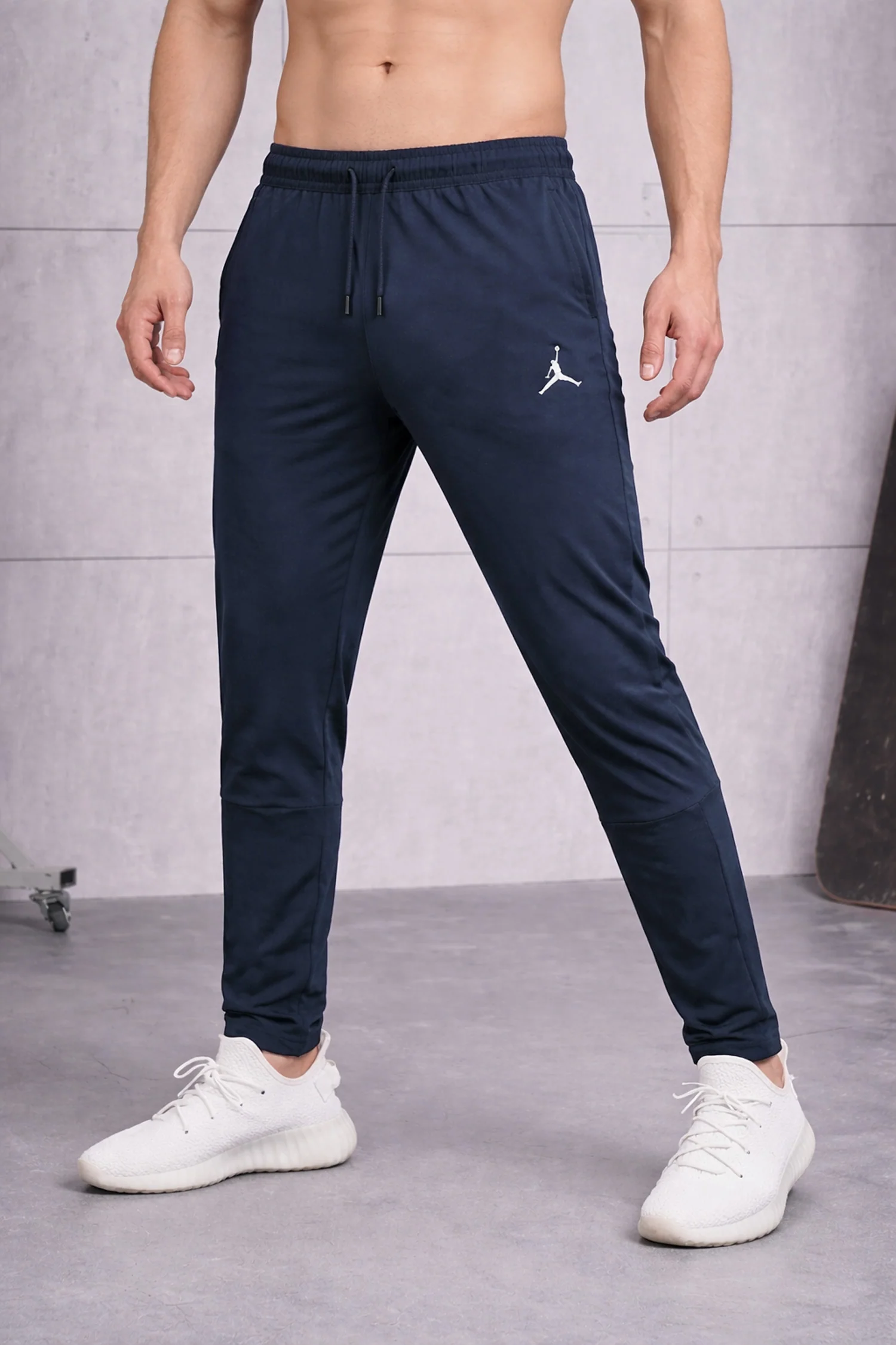 Jrdn Essential Men's Dry-Fit Trouser In Navy Blue - Image 2