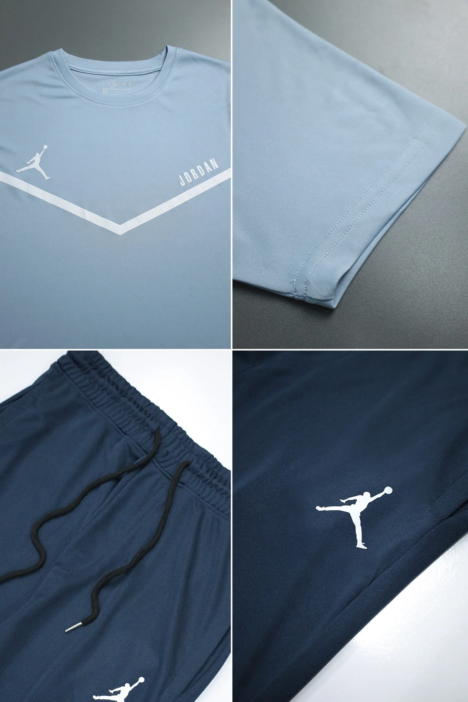 Jrdn Flight Arched Wordmark Men's Tracksuit In Sky Blue - Image 2