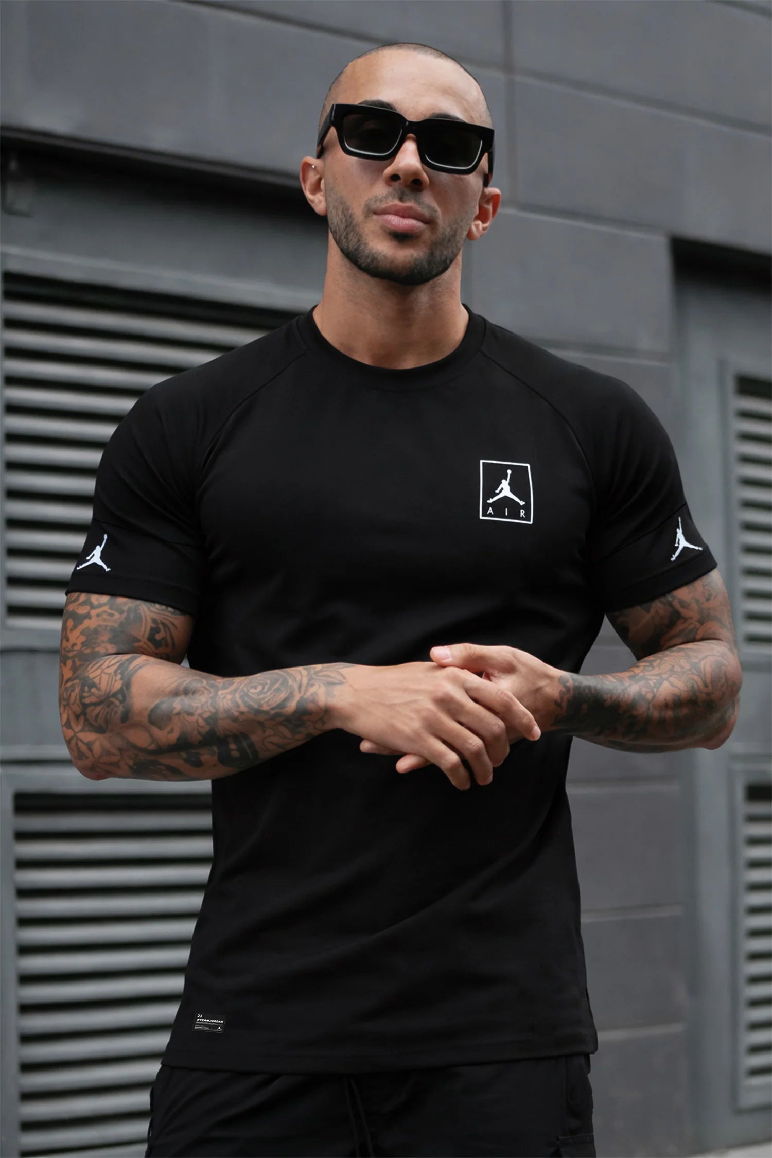 Jrdn Flight Essentials Imp Dry-Fit Tee in Black