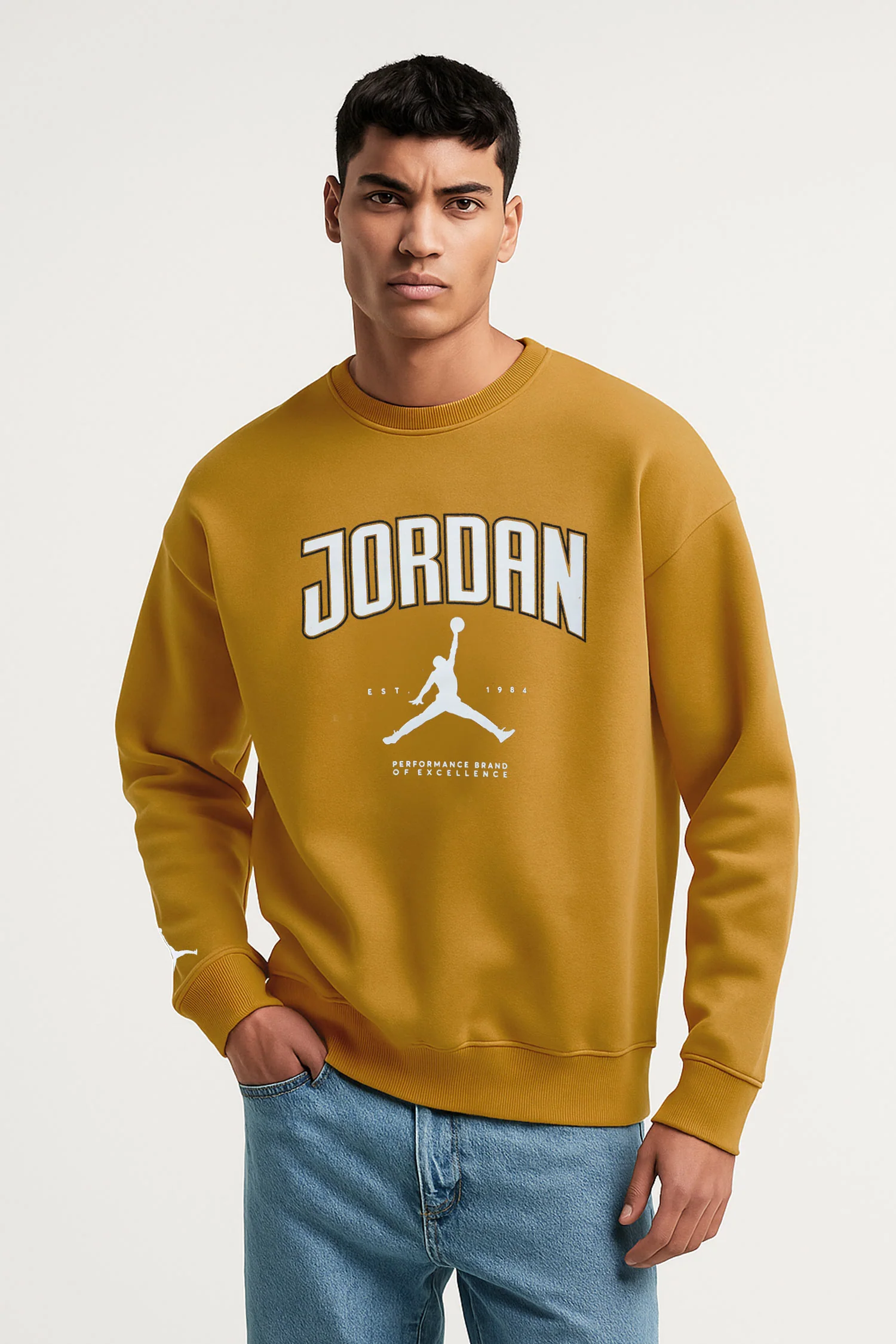 Jrdn Flight Heritage Crew Neck Imported Sweatshirt