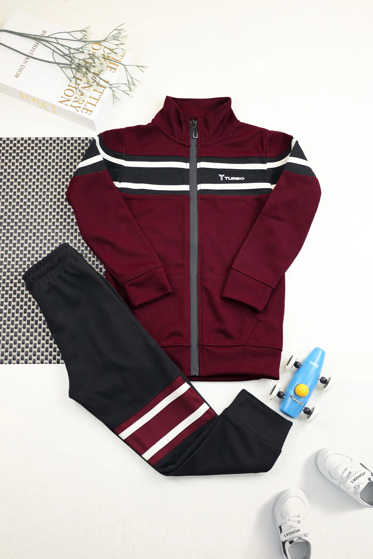 Turbo Color-Block Panel Unisex Younger Kids Tracksuit - Image 13
