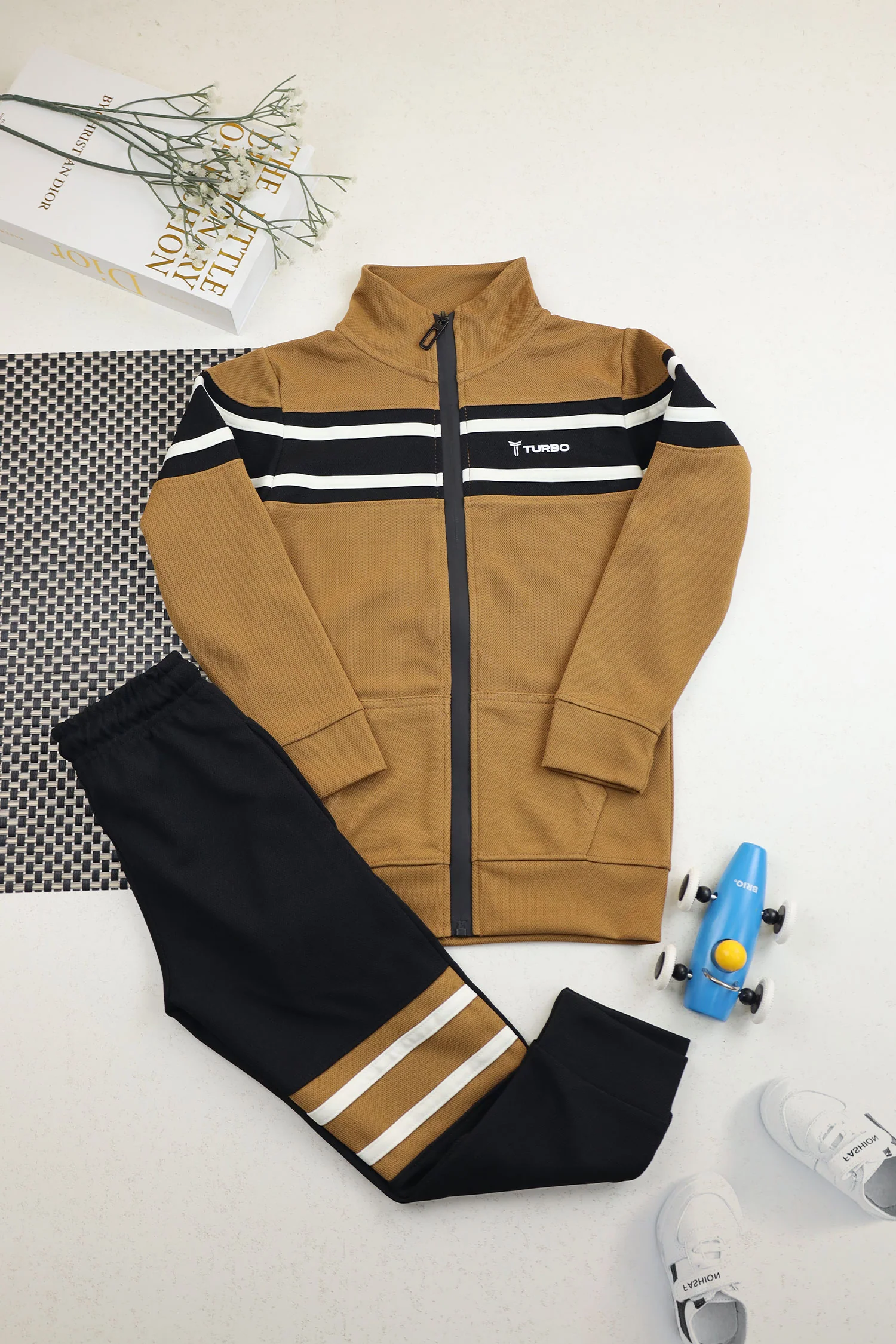 Turbo Color-Block Panel Unisex Younger Kids Tracksuit - Image 18