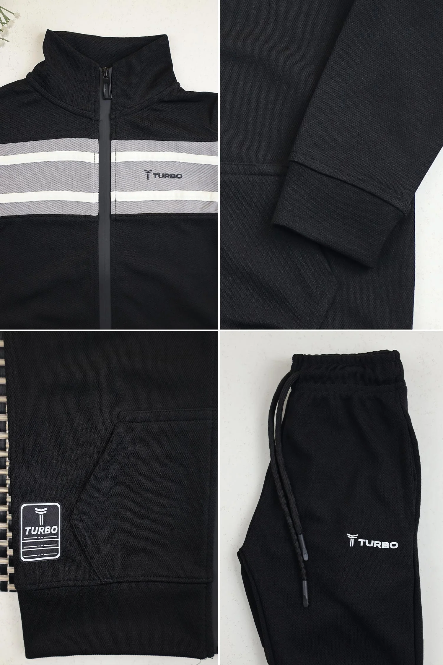 Turbo Color-Block Panel Unisex Younger Kids Tracksuit - Image 5