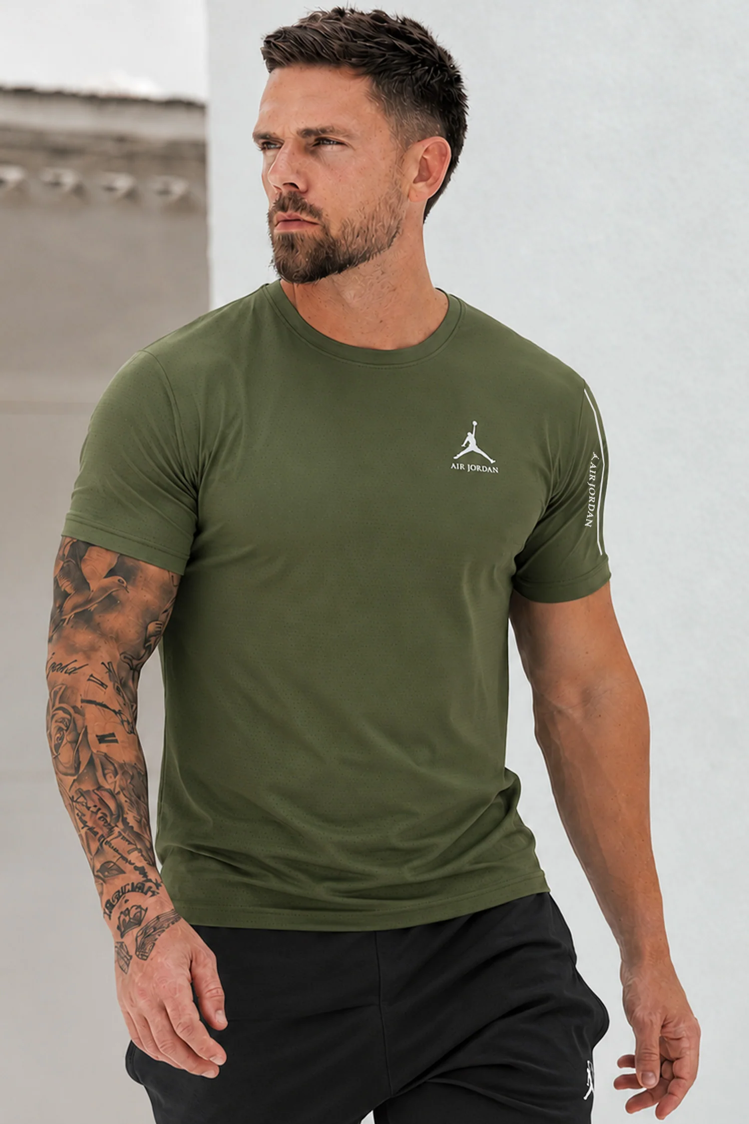 Jrdn Moisture-Wicking Round Neck Imp Dry-Fit Tee*
