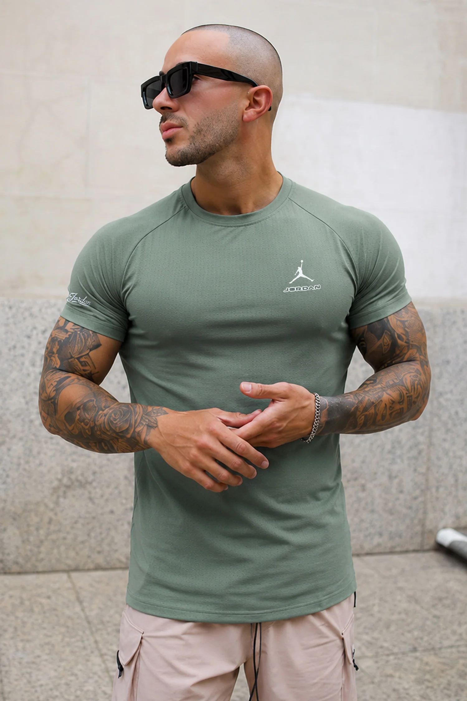 Jrdn Performance Air Jumpman Imp Dry-Fit Tee In Light Green