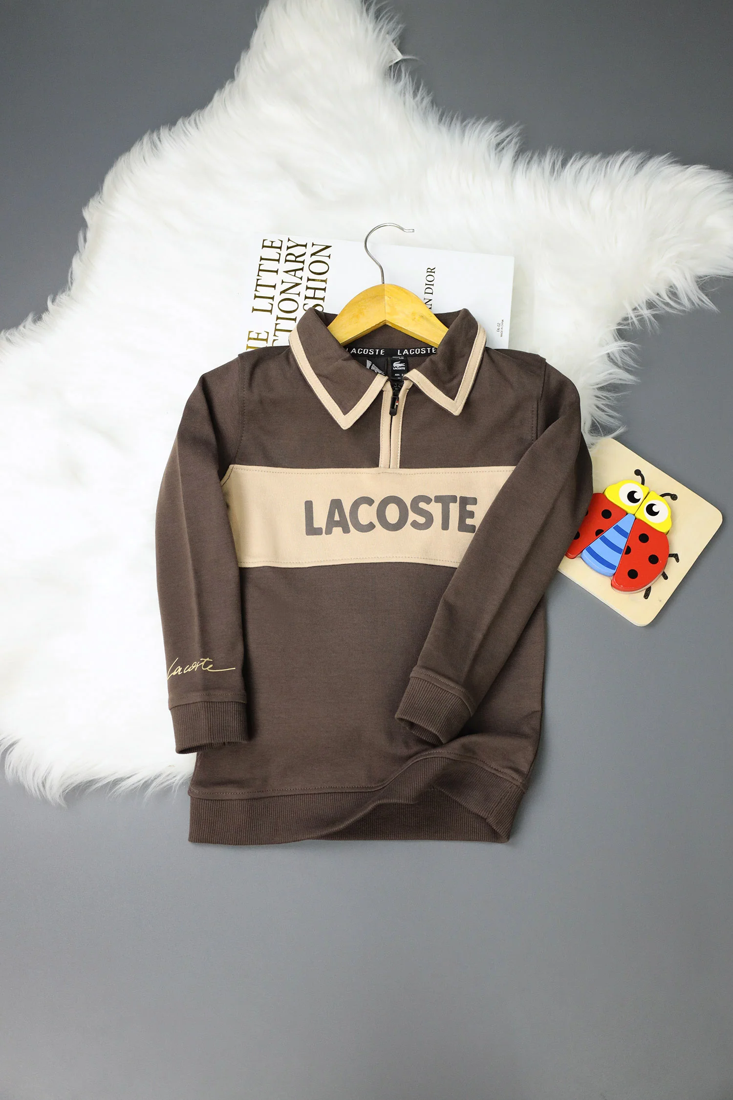Lcste Block Panel Coller Style Unisex Kids SweatShirt - Image 7