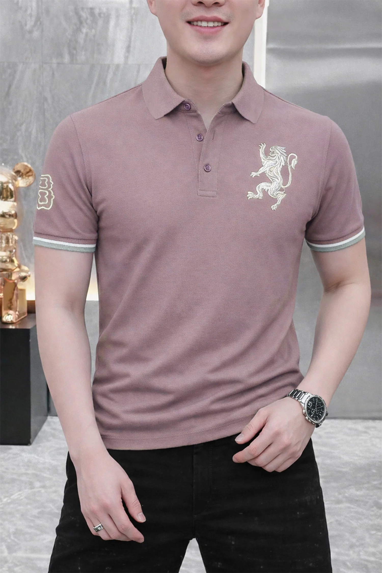 Grdno Modern Prestige Men's Polo Shirt - Image 13