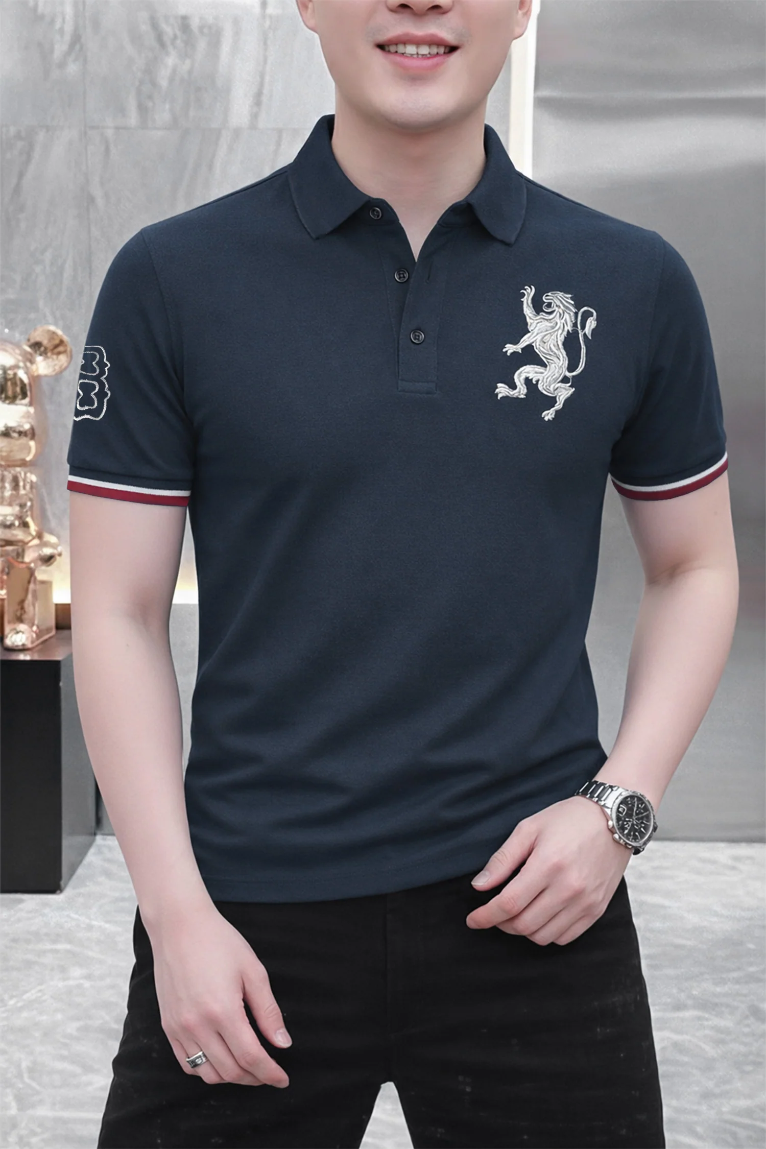 Grdno Modern Prestige Men's Polo Shirt - Image 5