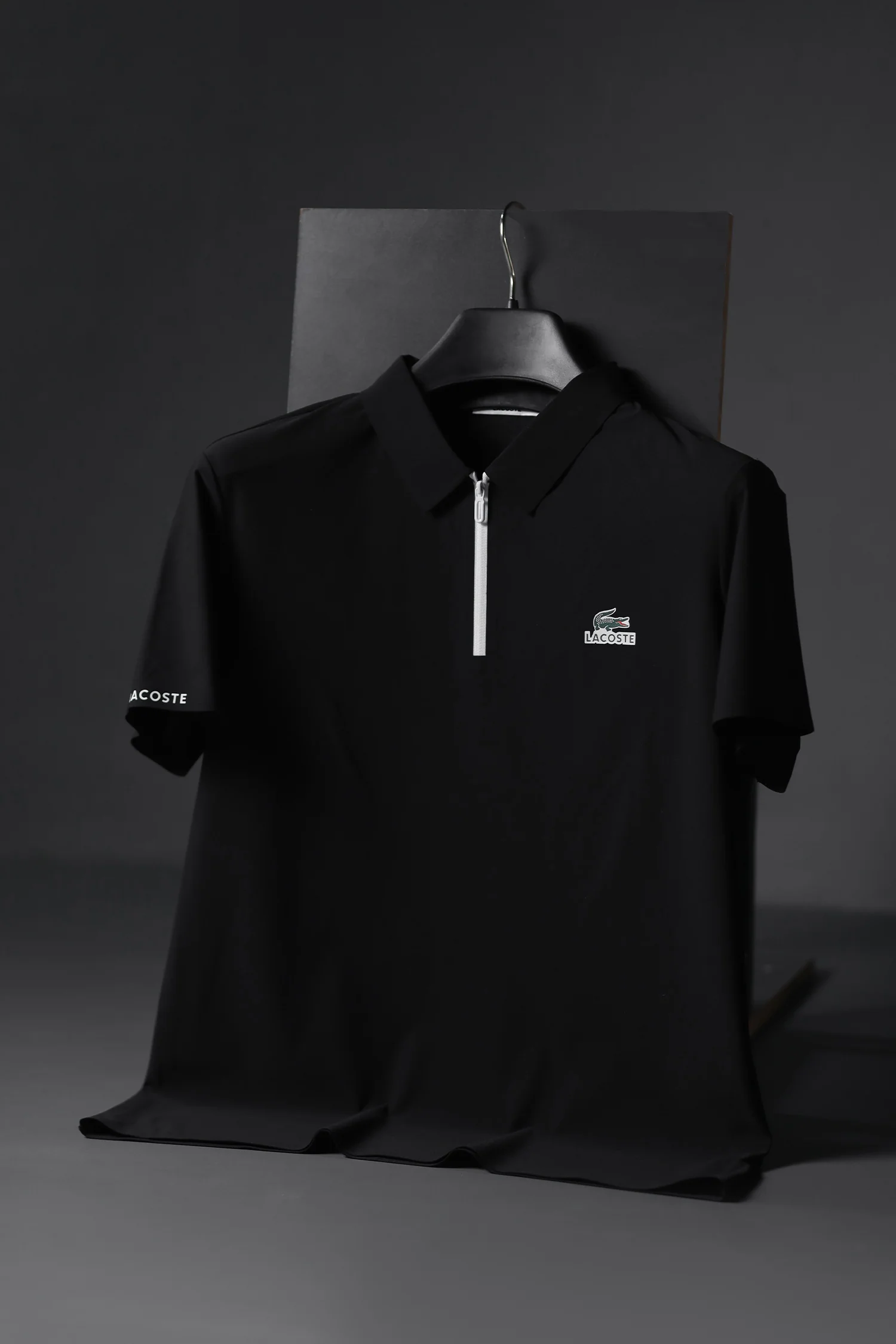 Lcste Classic Fit Men's Polo Shirt In Black