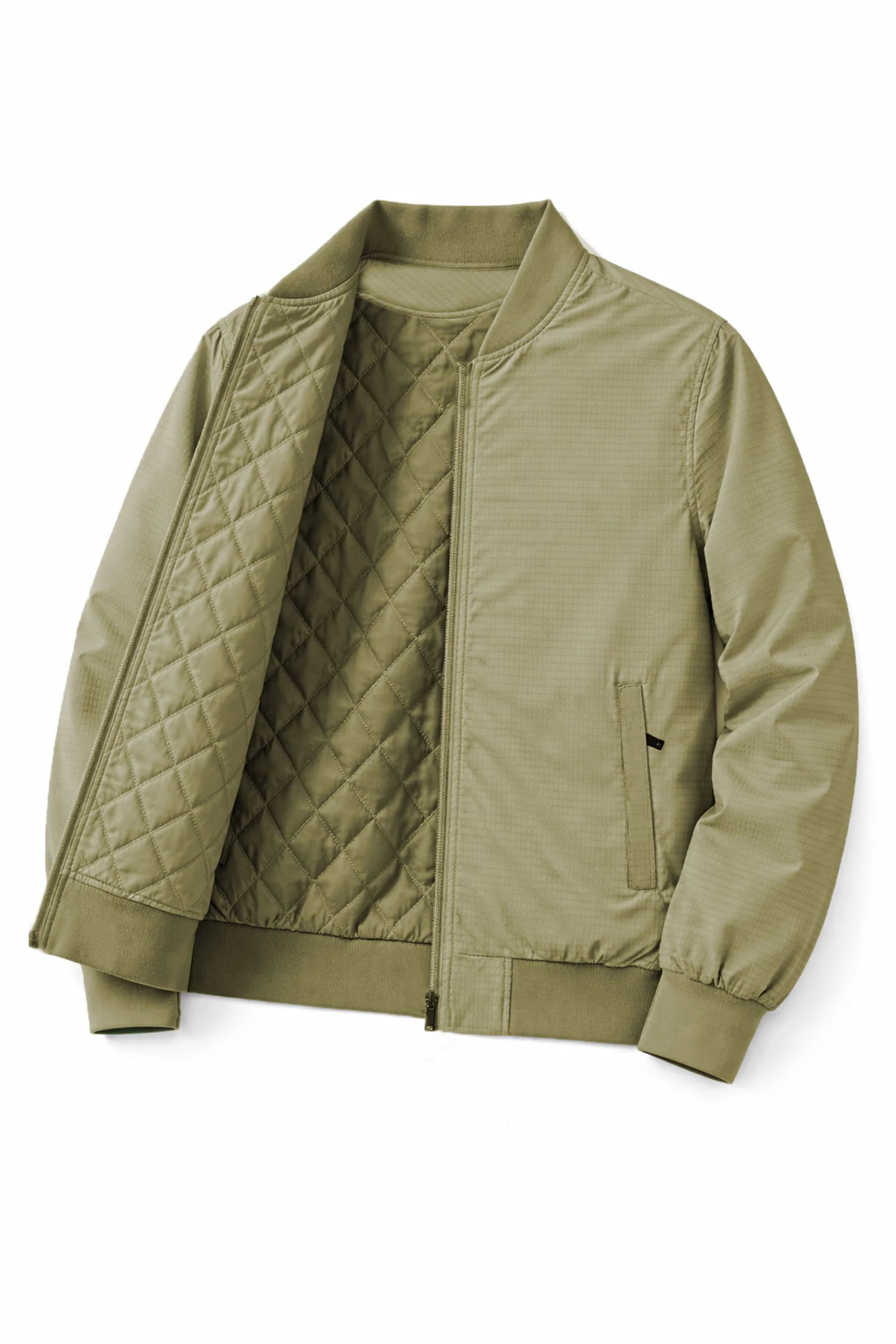 Light Texture Imported Light Weight Jacket In Light Skin - Image 3