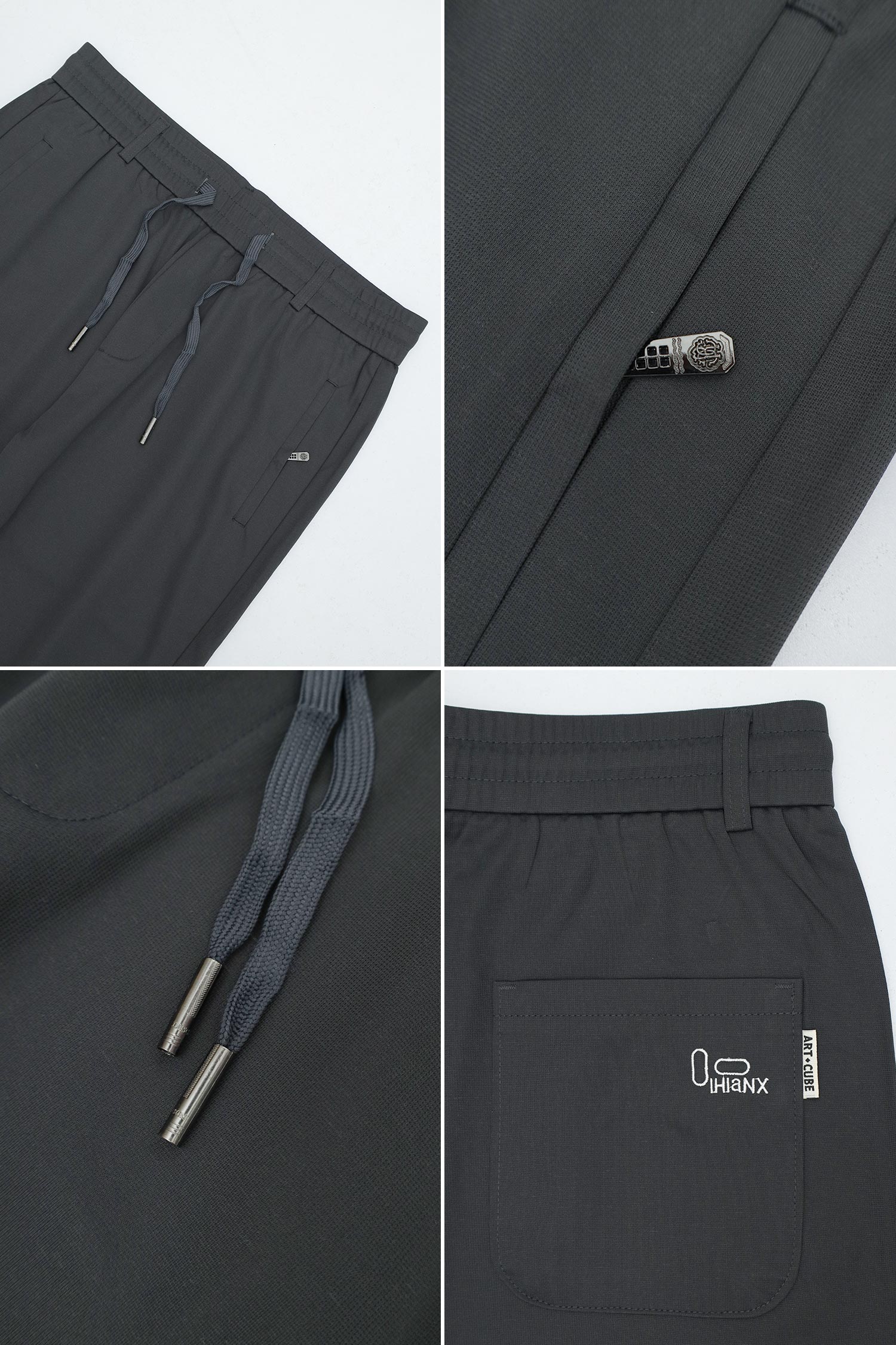 Men's All-Day Comfort Imported Slim-Fit Trouser In Dark Grey - Image 4