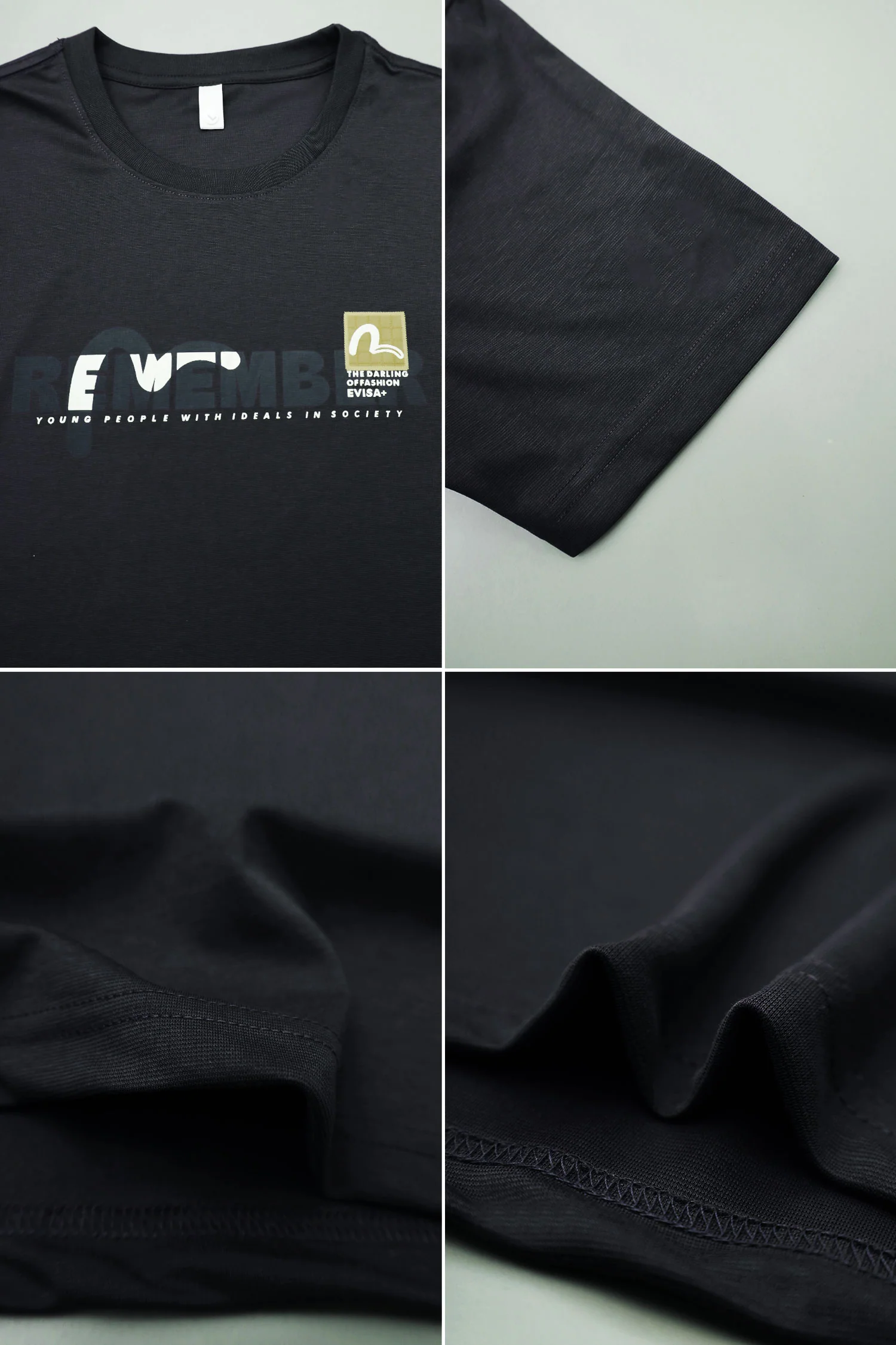 Mens Apex Street Fashion T-shirt In Black - Image 3