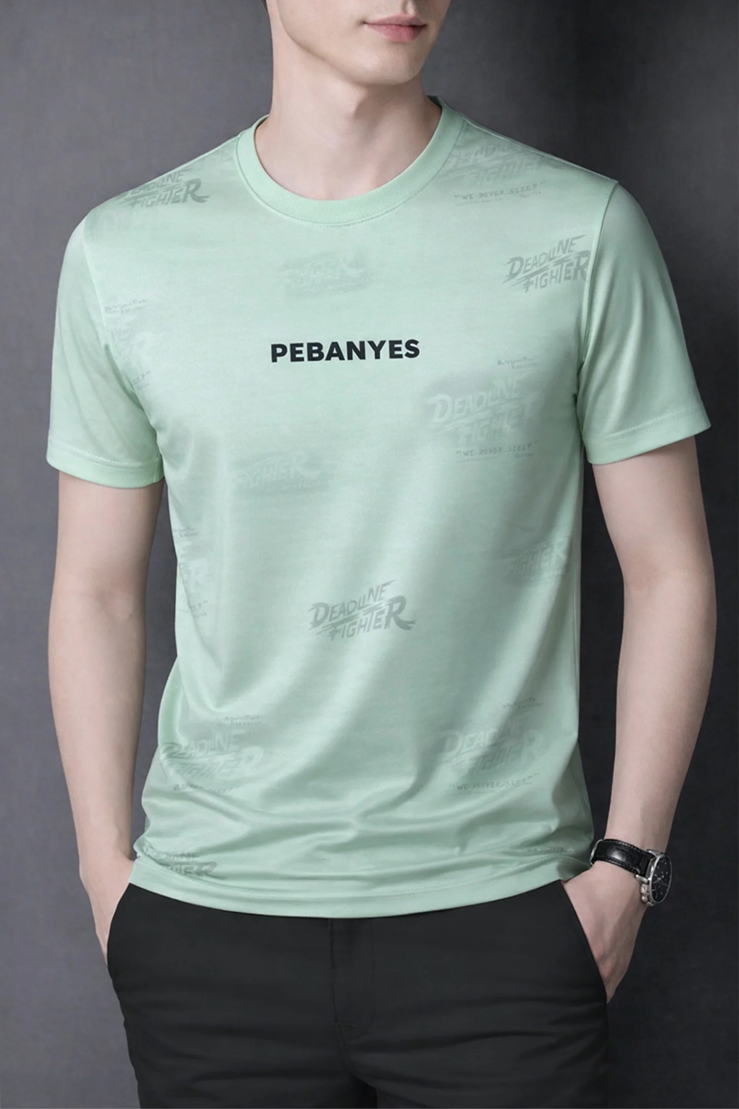 Mens Calm Fit Round Neck T-shirt*