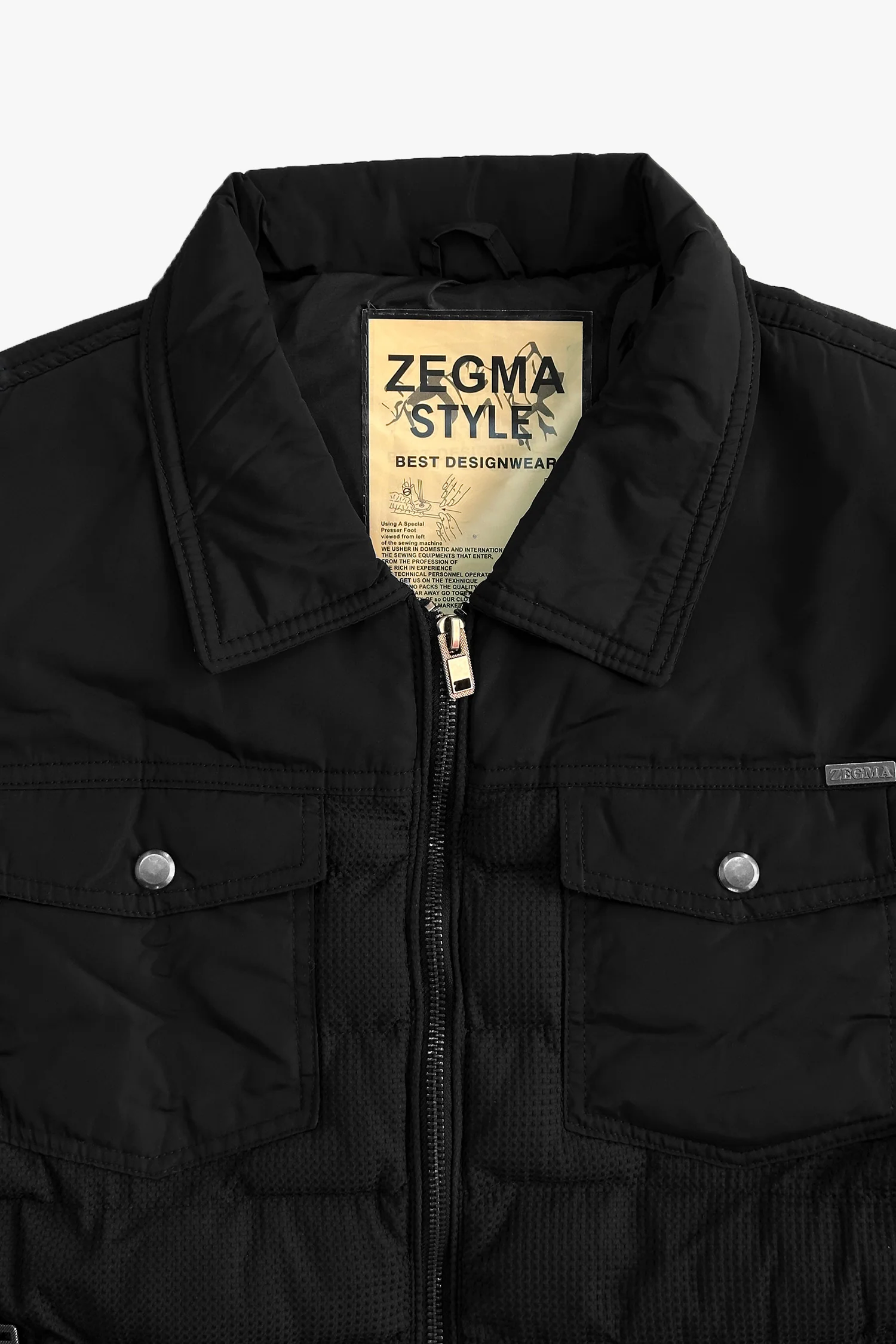 Men's Double Pocket Imported Puffer Jacket - Image 17
