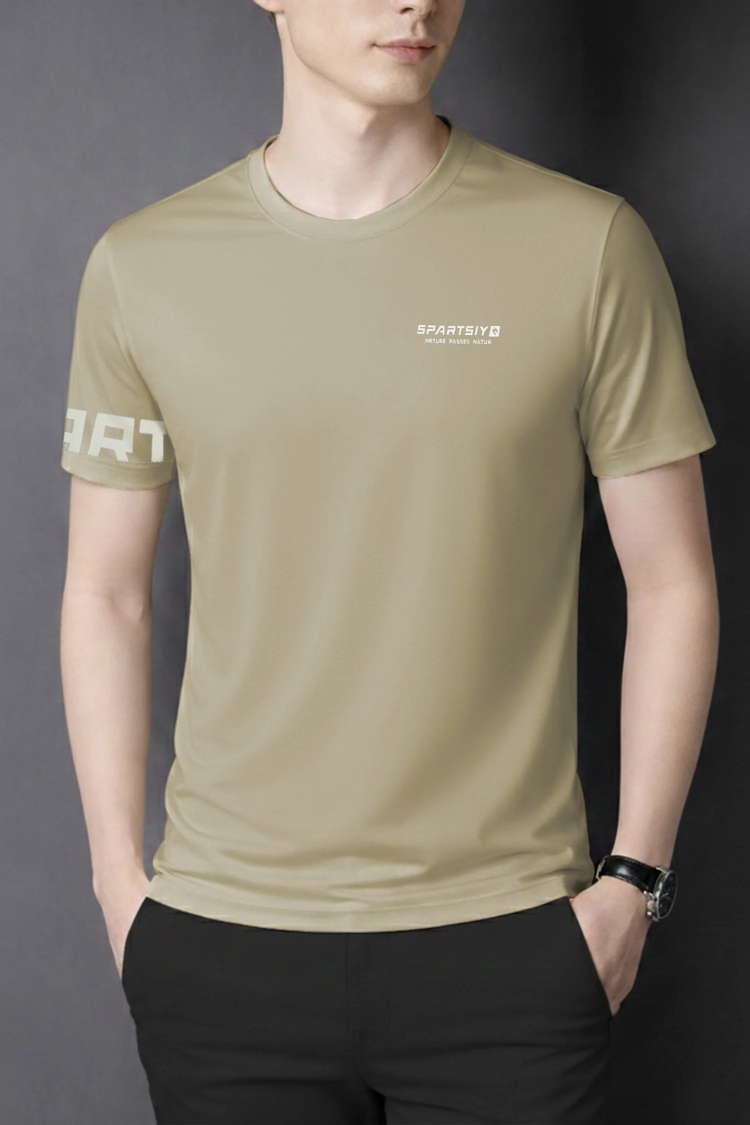Mens Fit Wear Round Neck T-shirt* - Image 10