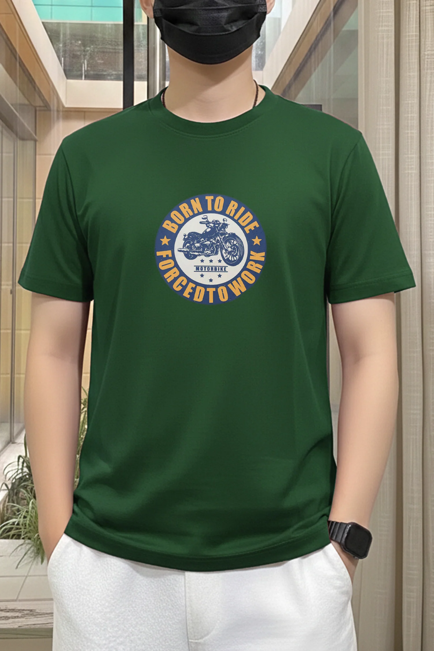 Mens Flux Mode Graphic Tee In Dark Green