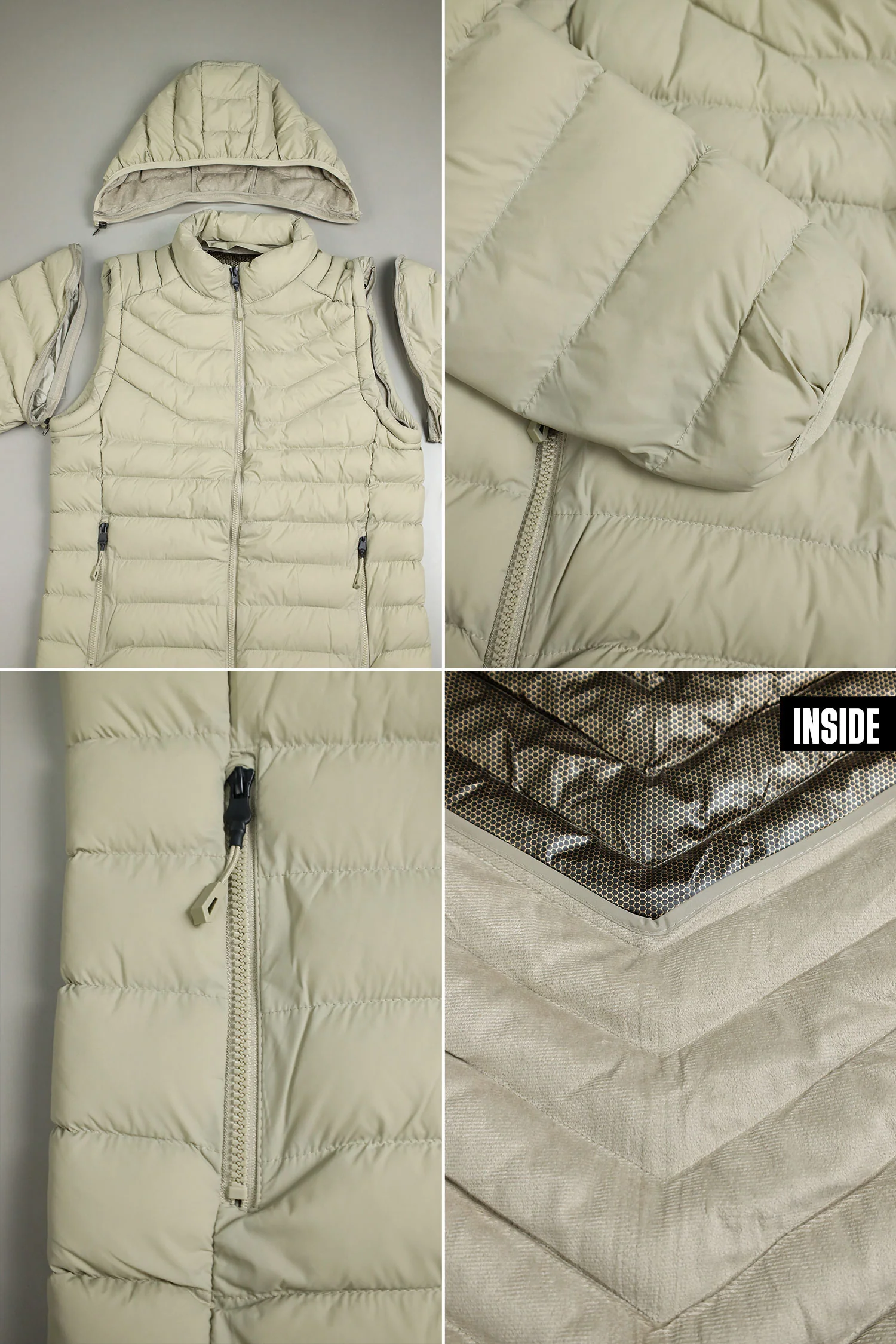 Men's Removable Arm Imported Puffer Jacket - Image 12