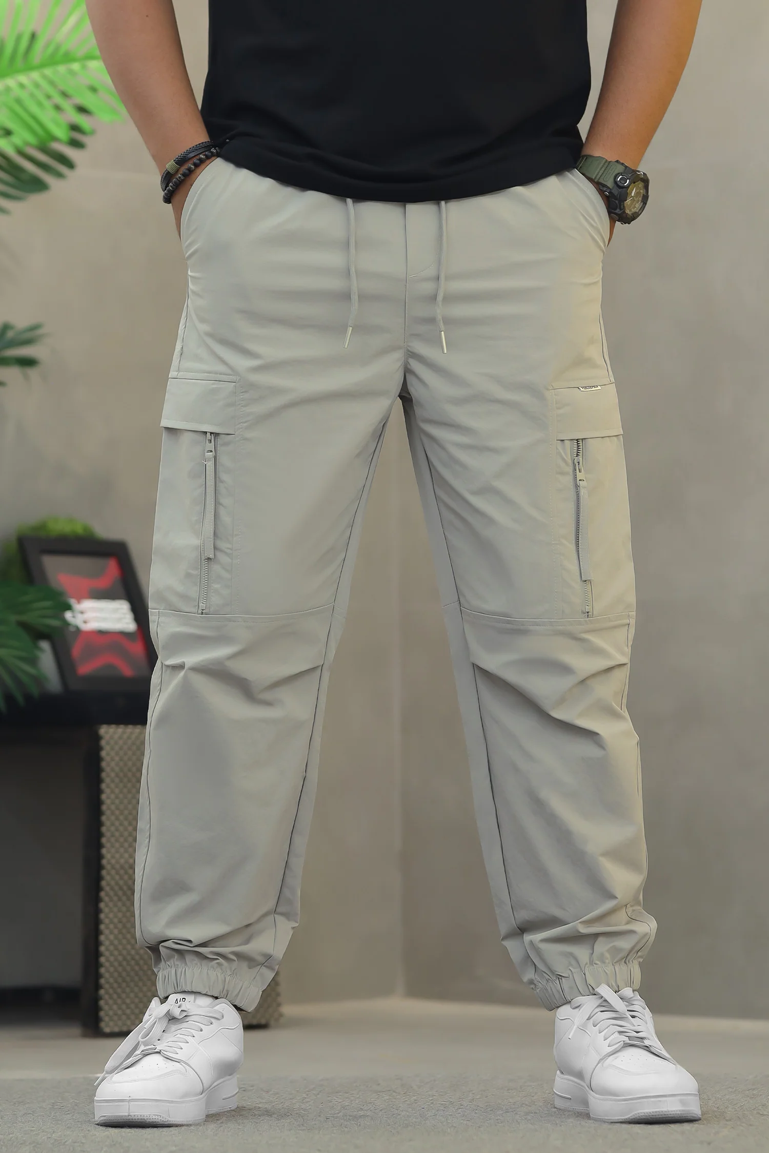 Men's Lightweight Multiple-Pockets Cargo Trouser - Image 8
