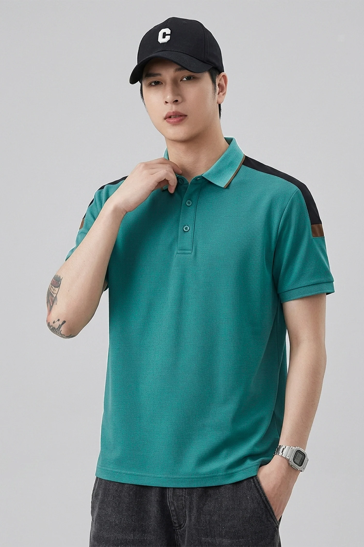 Men's Precision Stitch Polo T-Shirt - Image 13