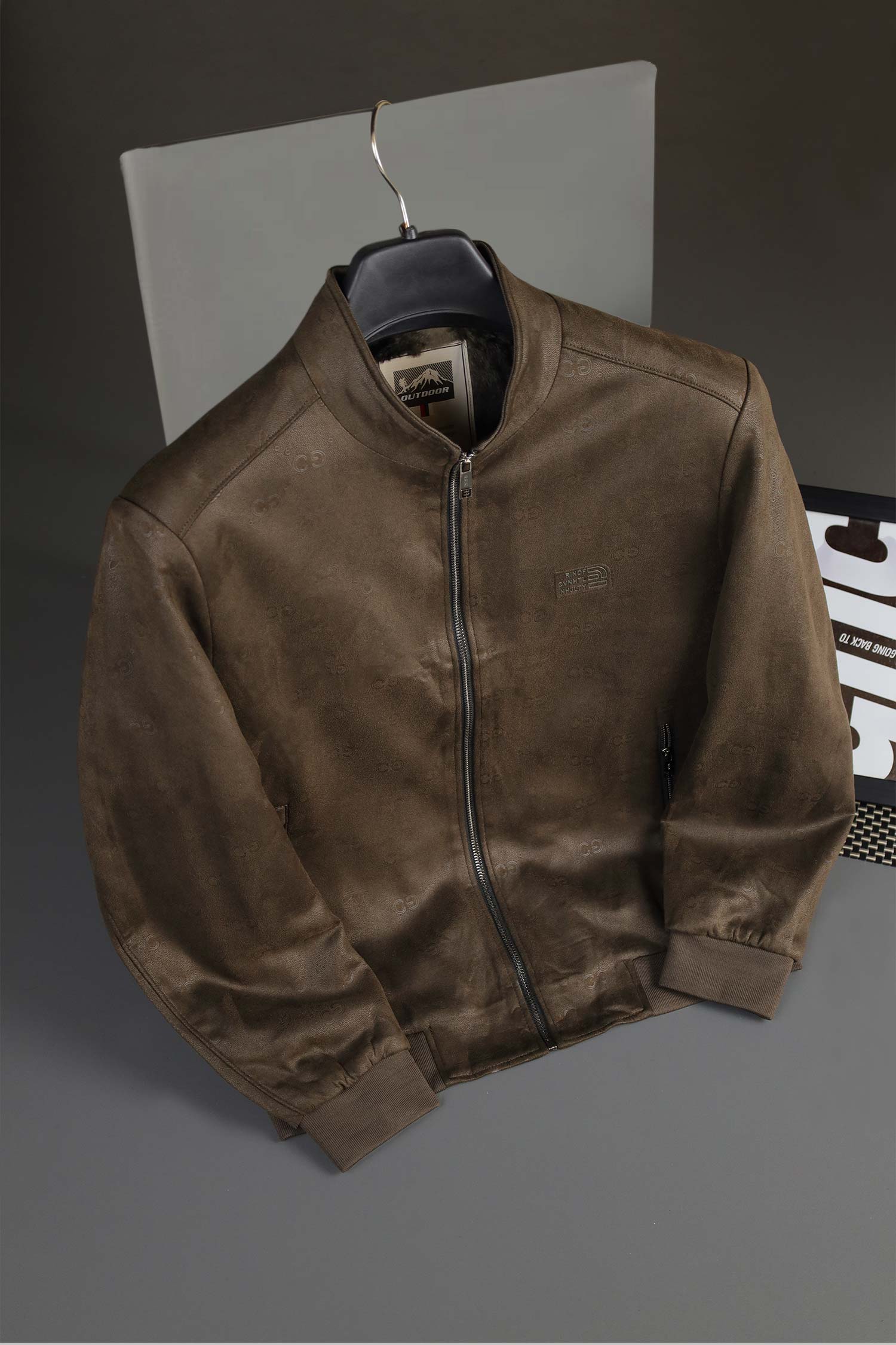 Blouson Bomber Suede Leather Jacket - Image 5