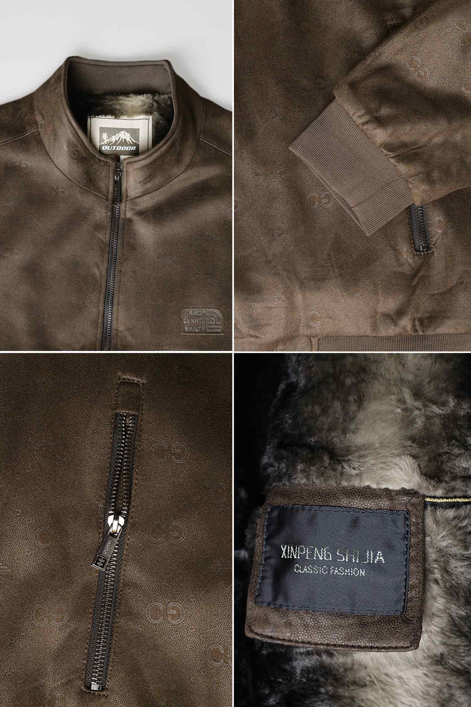 Blouson Bomber Suede Leather Jacket - Image 6