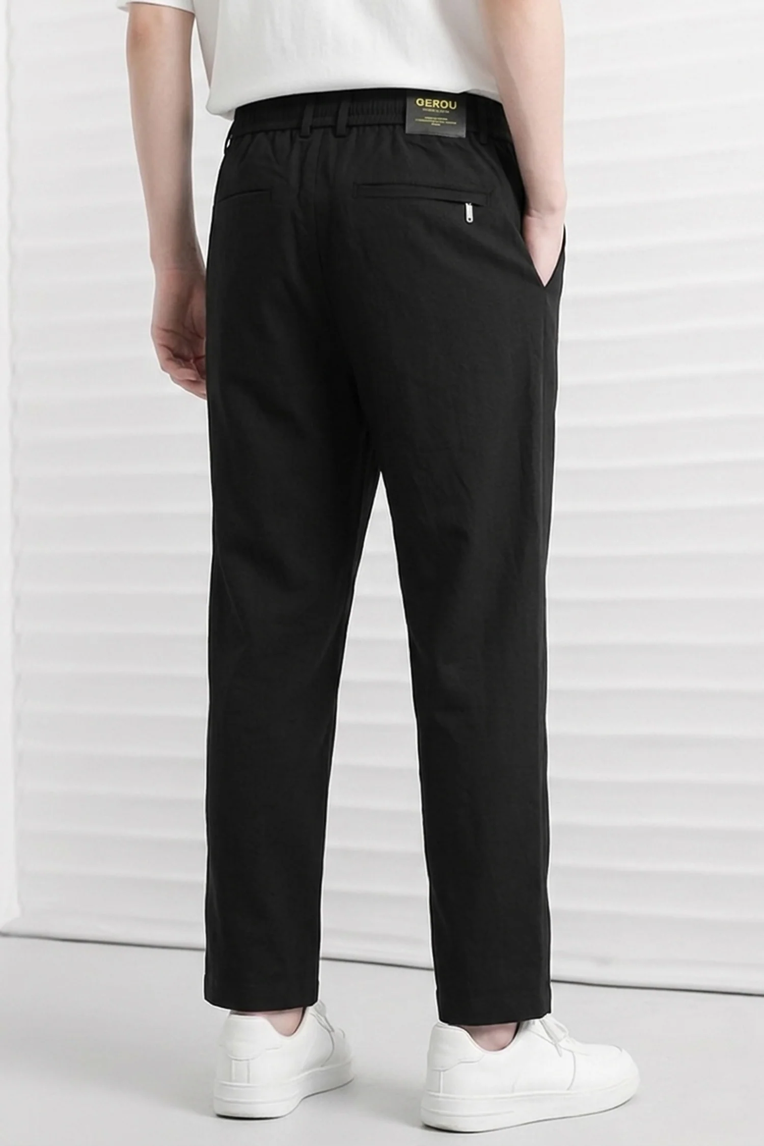 Men's Stapered Knitted Fit Slim-Fit Trouser - Image 2