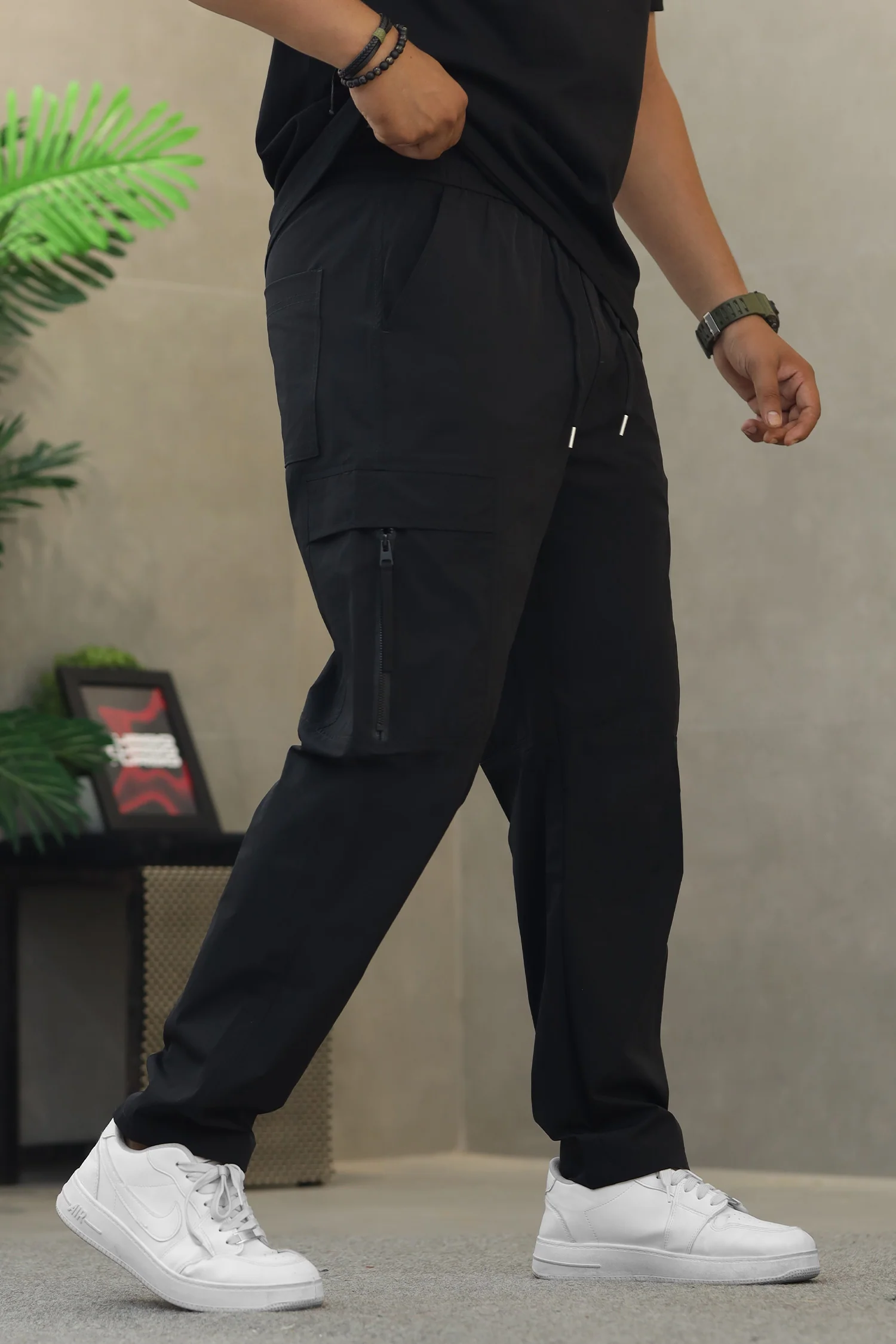 Men's Straight Fit Flap Pockets Cargo Trouser - Image 7
