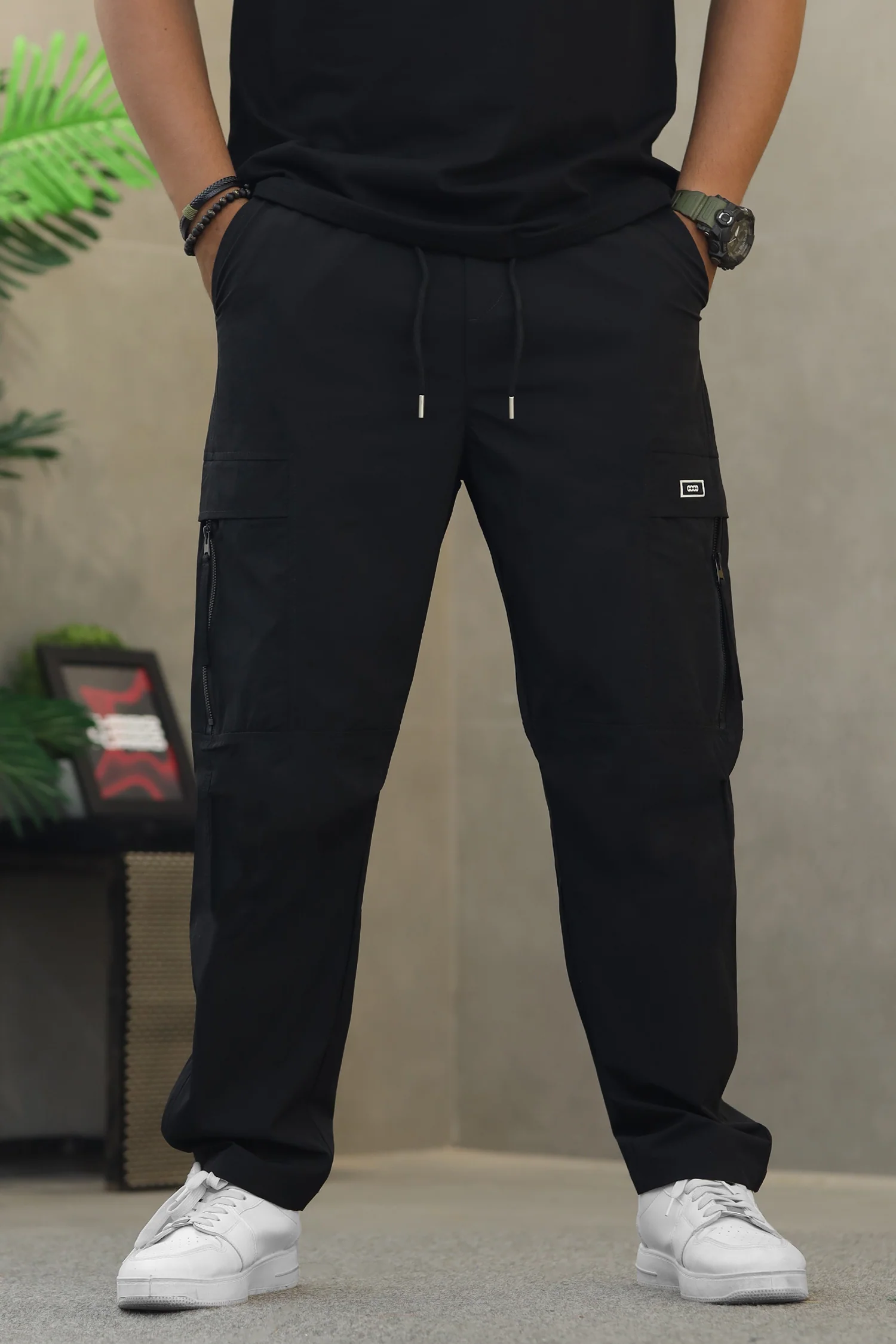 Men's Straight Fit Flap Pockets Cargo Trouser - Image 8