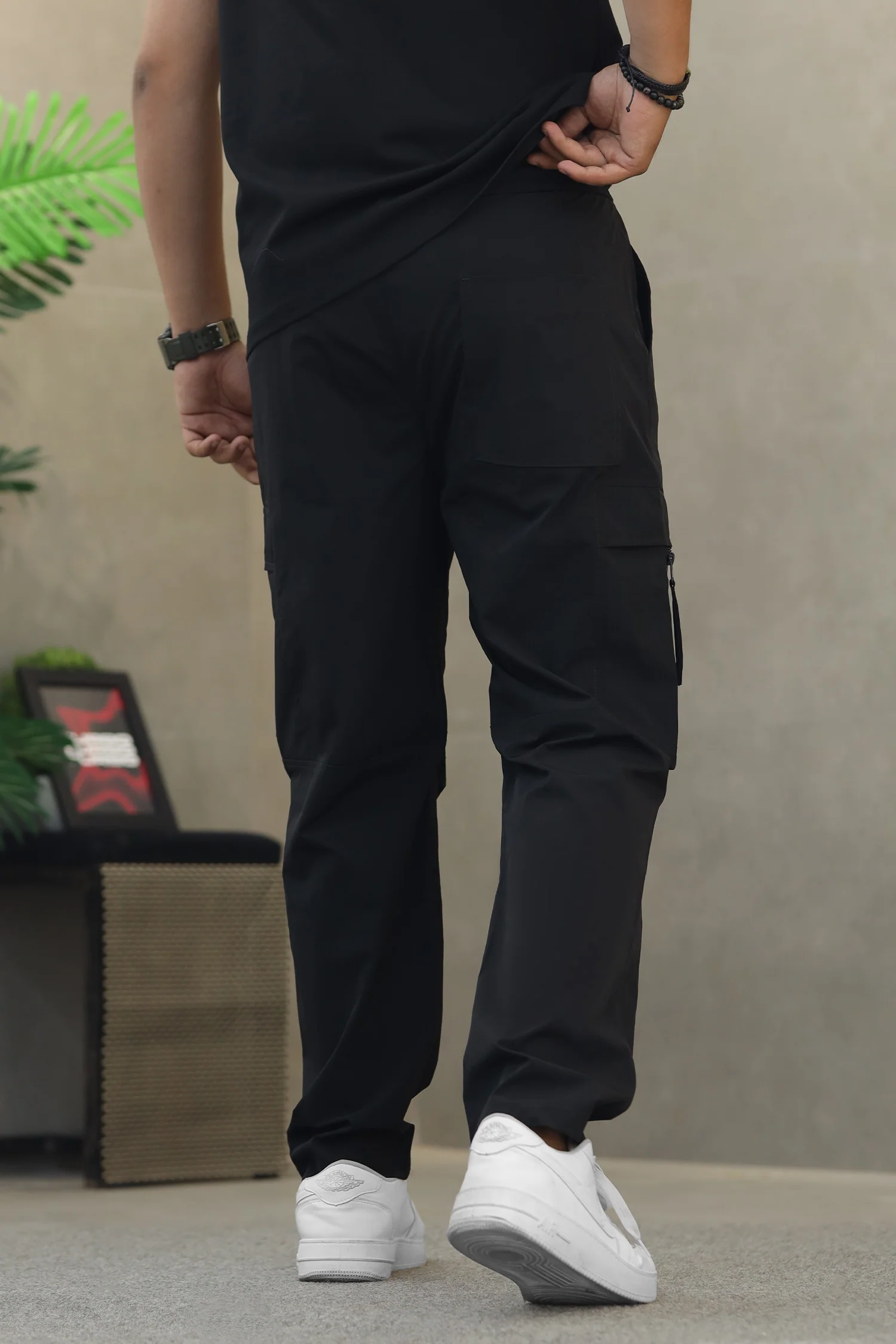 Men's Straight Fit Flap Pockets Cargo Trouser - Image 9