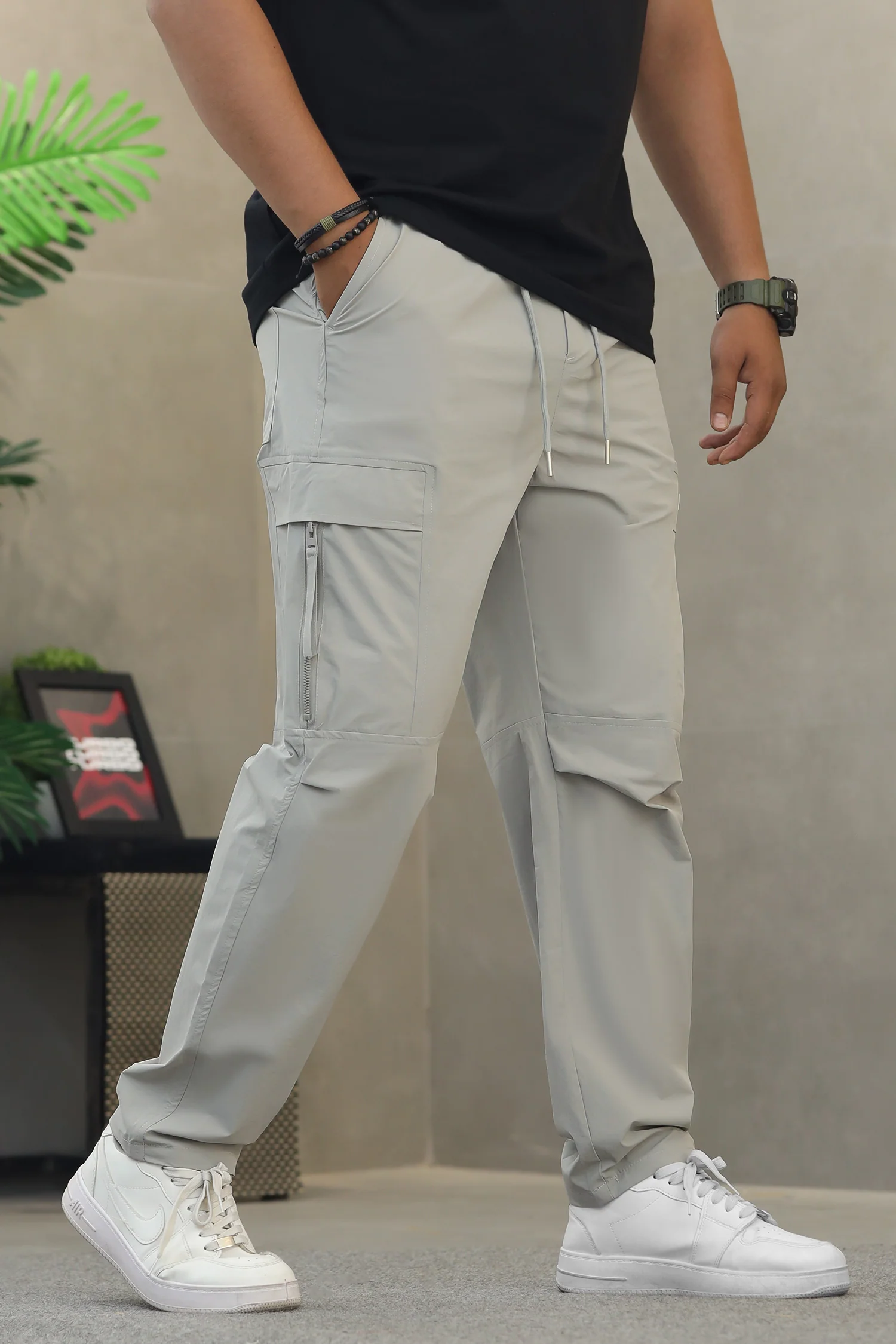 Men's Straight Fit Flap Pockets Cargo Trouser - Image 11