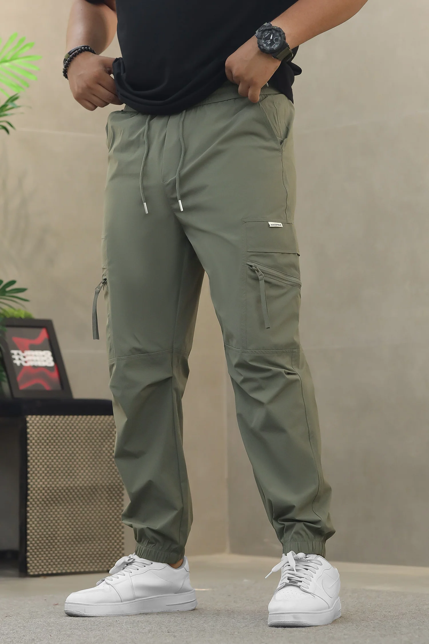 Men's Street Style Multiple-Pockets Cargo Trouser - Image 5