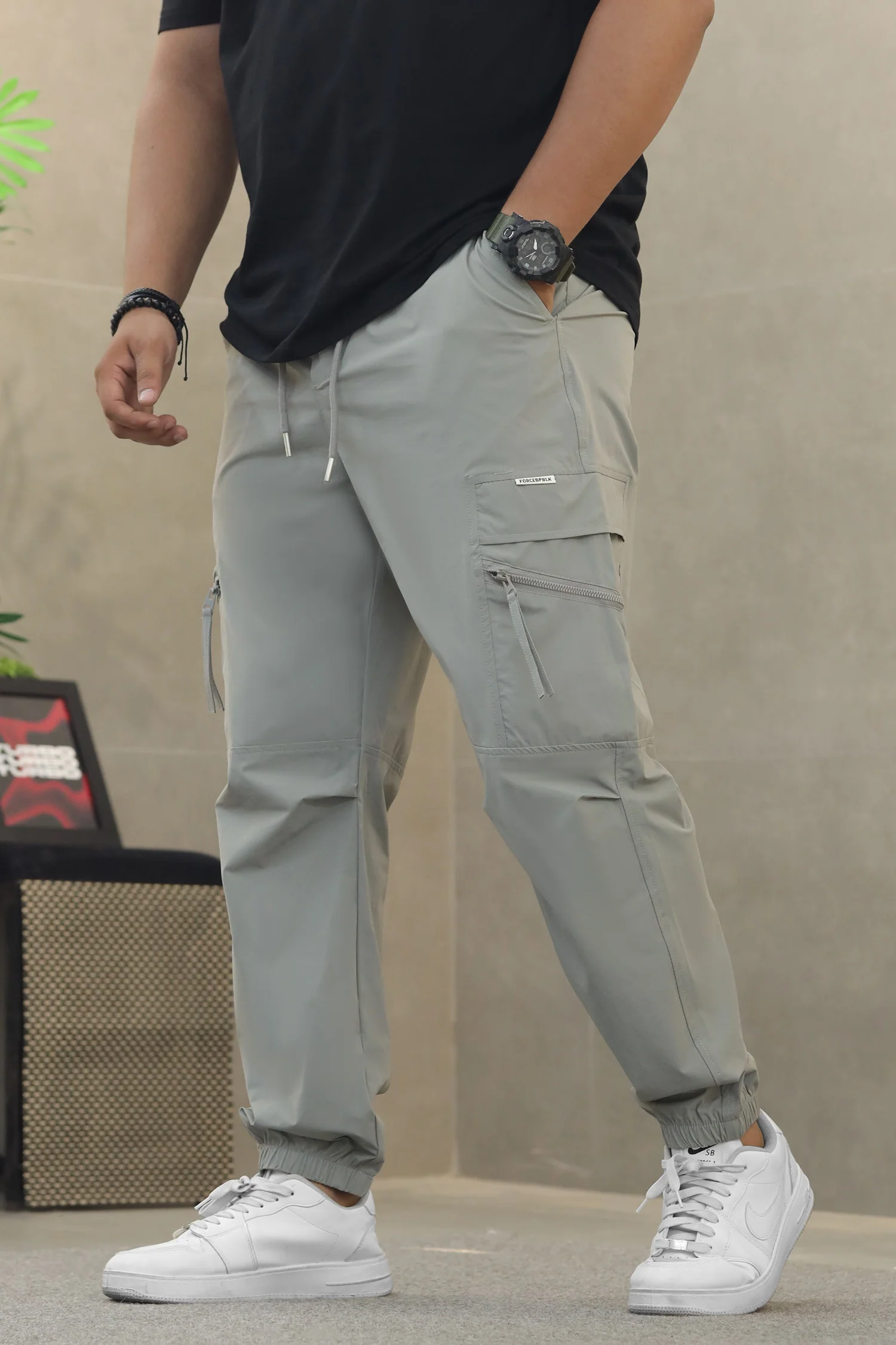 Men's Street Style Multiple-Pockets Cargo Trouser - Image 7