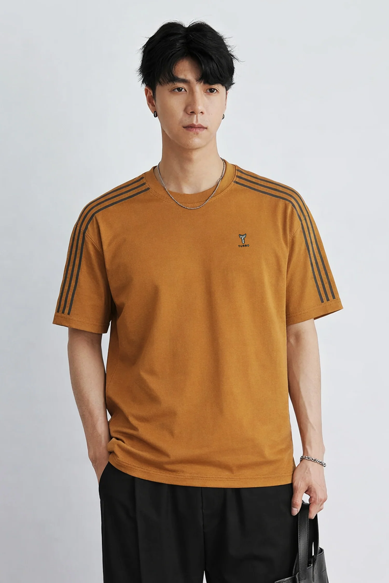 Men's Stripe Theory Round Neck Tee - Image 10