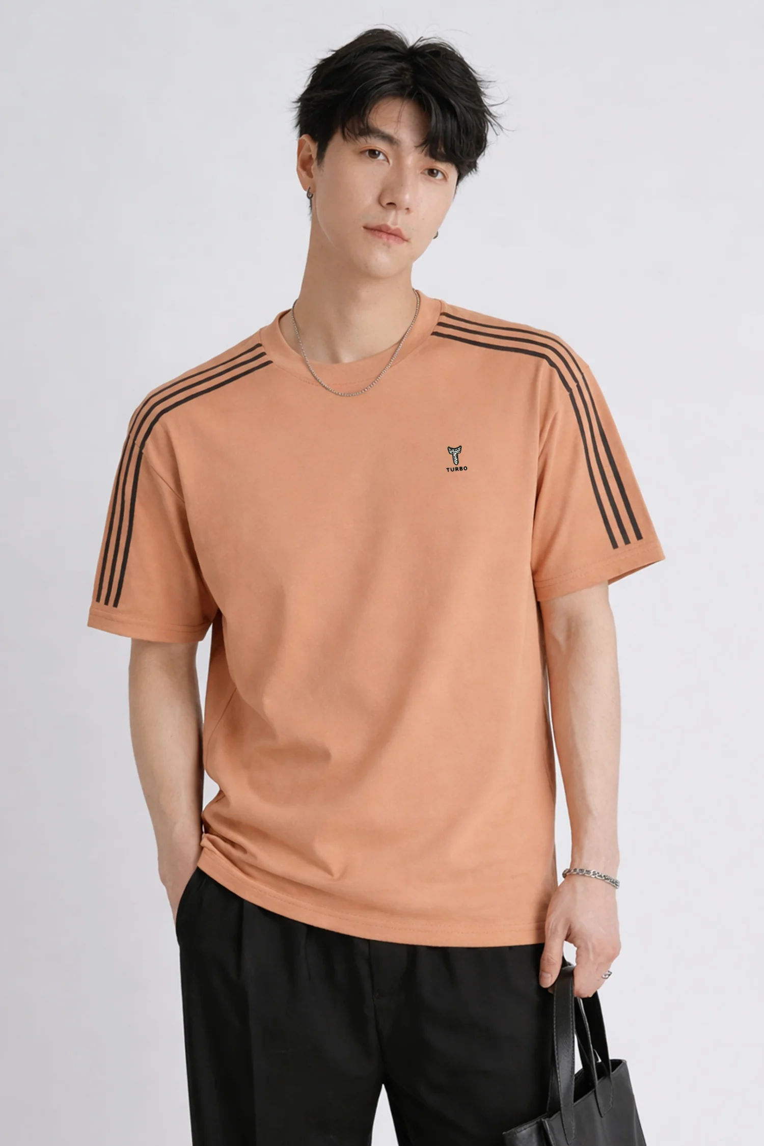 Men's Stripe Theory Round Neck Tee - Image 4